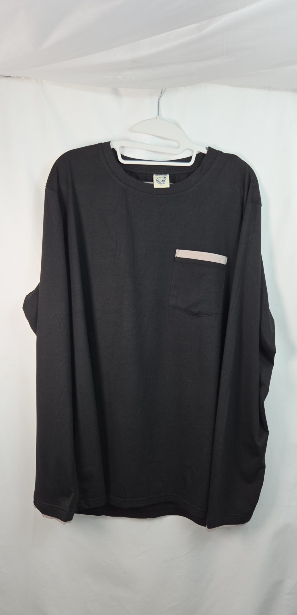 Hardaddy Black Long Sleeve Pocket Shirt XL