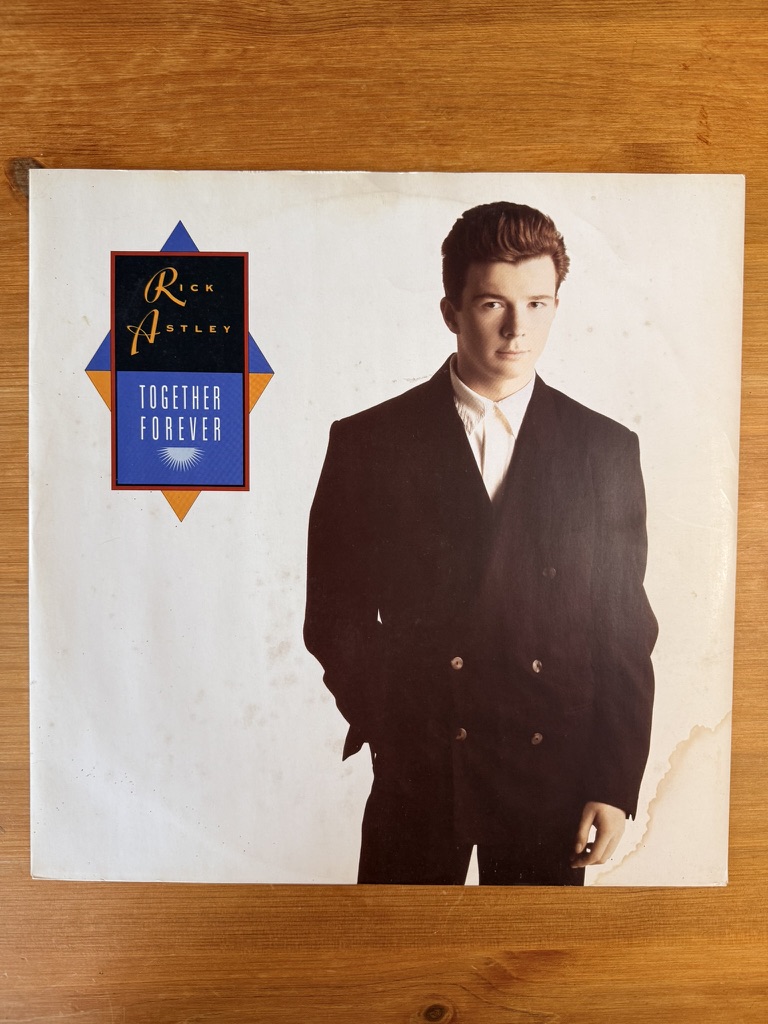 Rick Astley Together Forever Vinyl 12" Single UK VG+