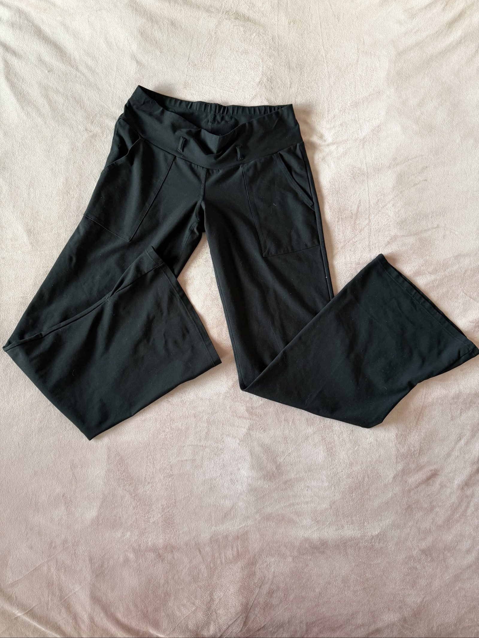 MEXX Black Flared Activewear Trousers M Bootcut