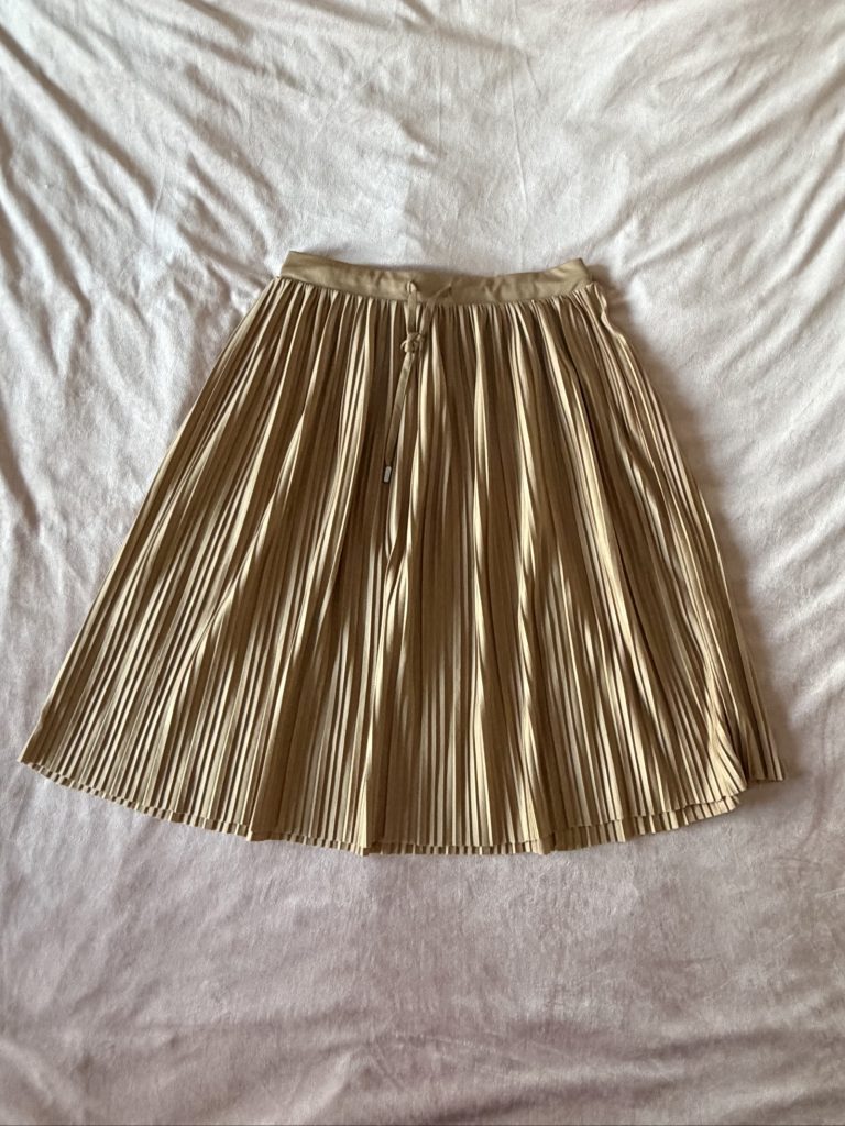 EDC by Esprit Beige Parisian Midi Skirt Medium Drawstring Waist