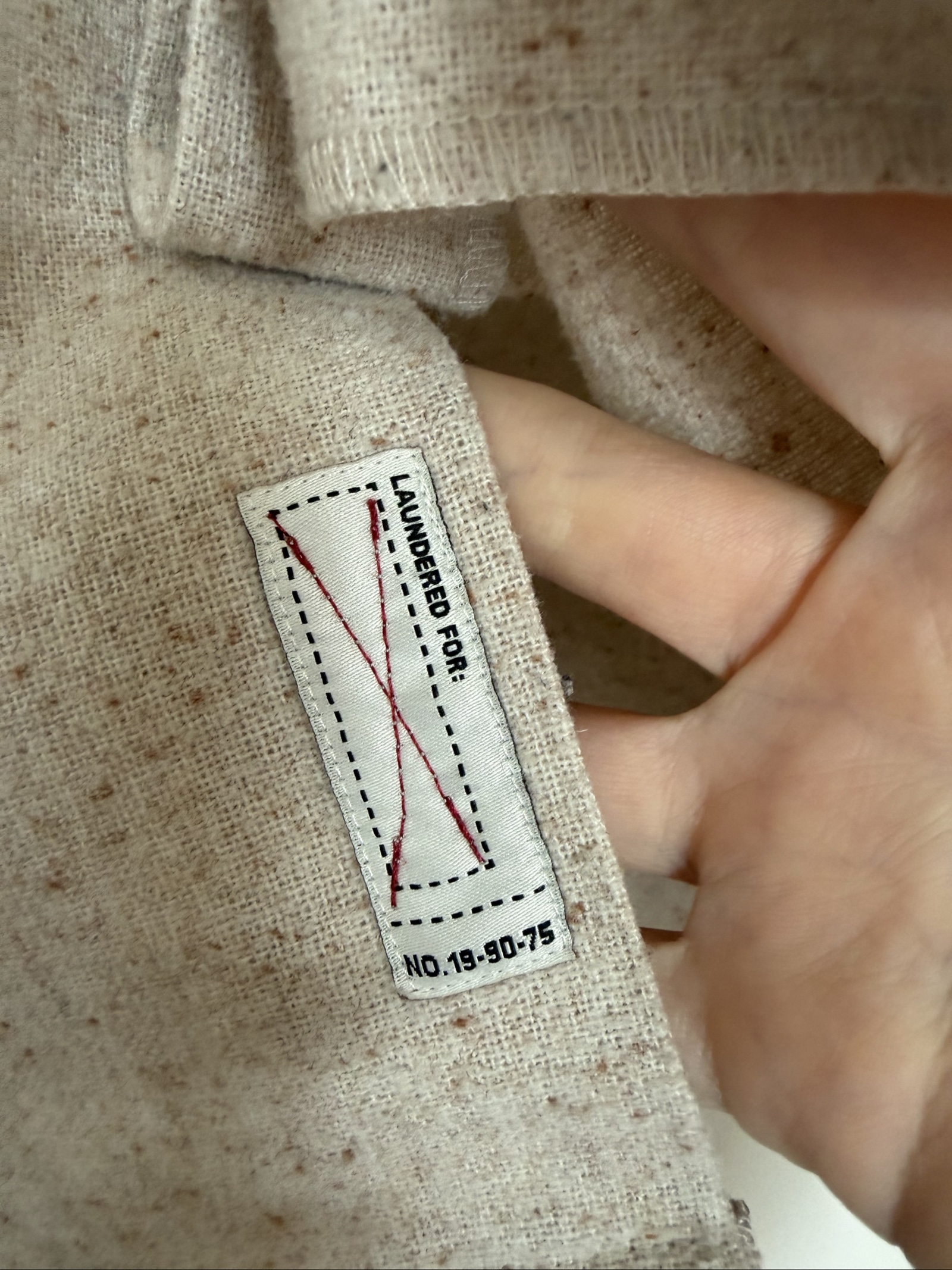 Jack & Jones Beige Speckled Wool Overshirt Large Casual Fit image 4