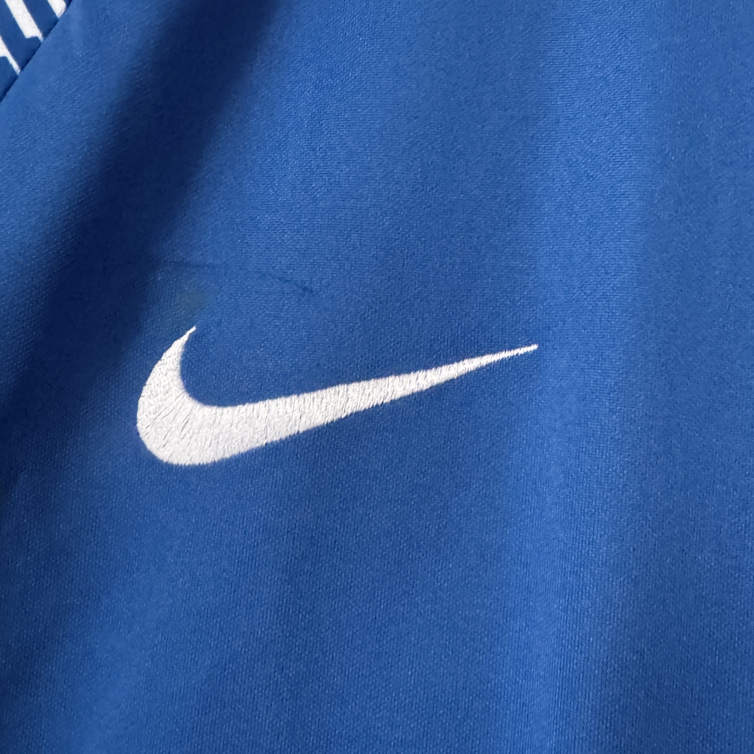 Nike Blue Short Sleeve Sports Jersey Size L Striped Sleeves 2742 image 9