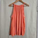 Papaya Peach Flowy Summer Top UK 18