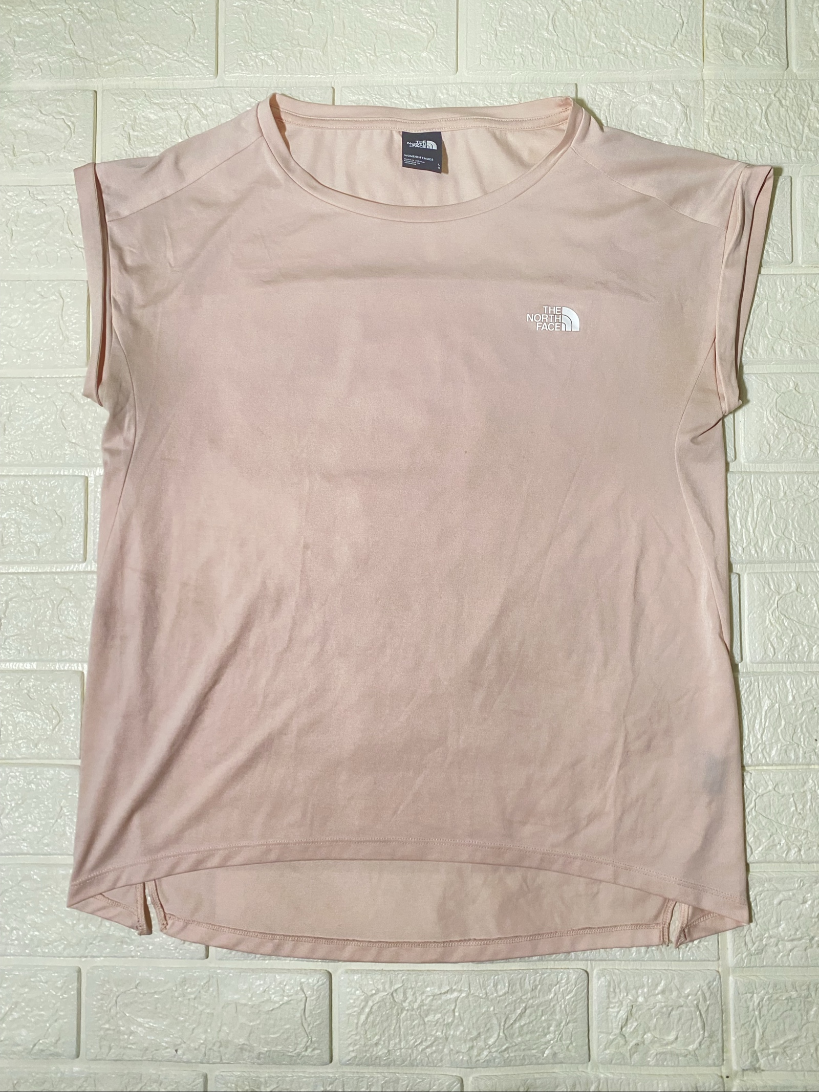 The North Face Pink Short Sleeve T-Shirt Large Womens