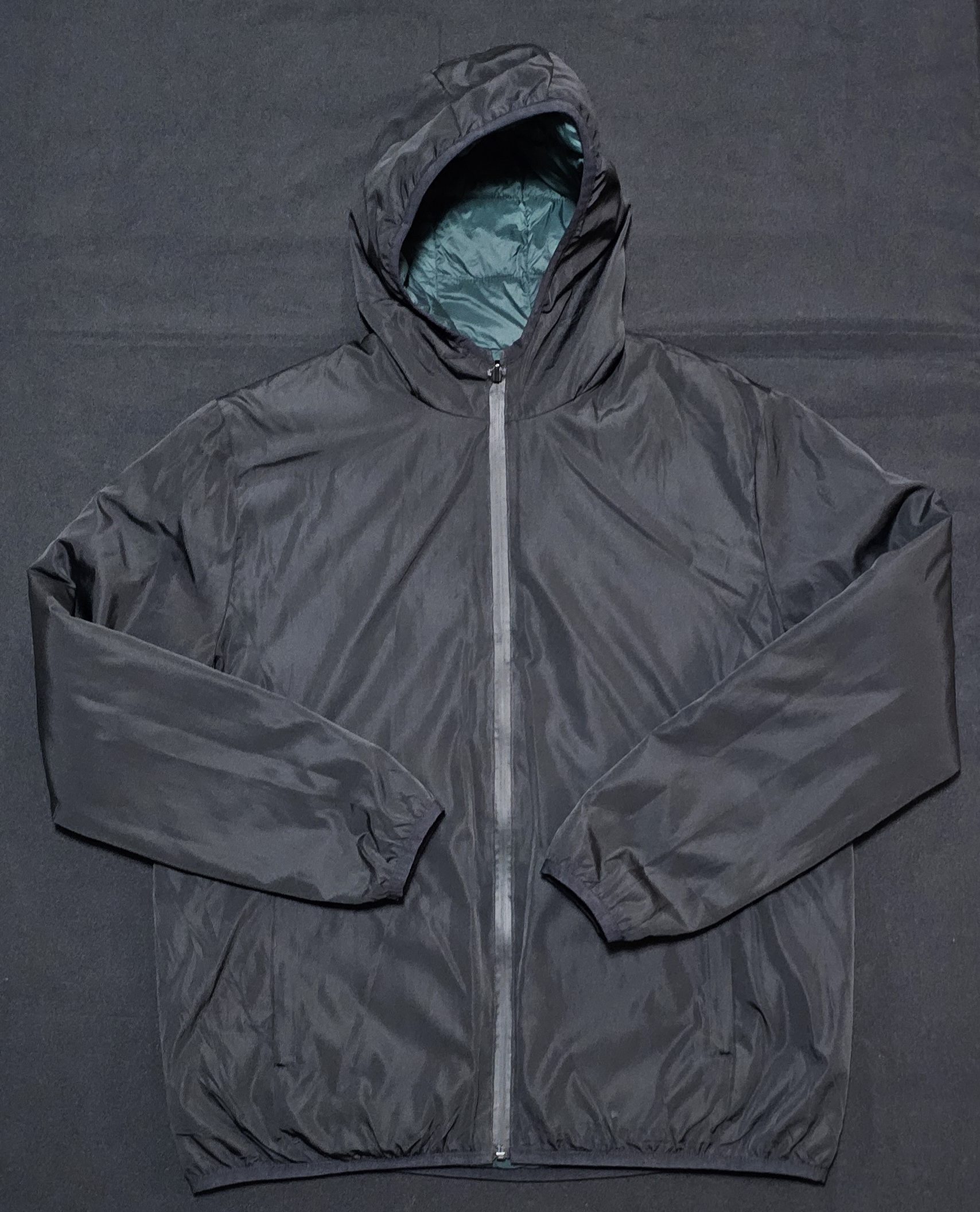 Crane Black & Green Reversible Puffer Jacket Large image 2
