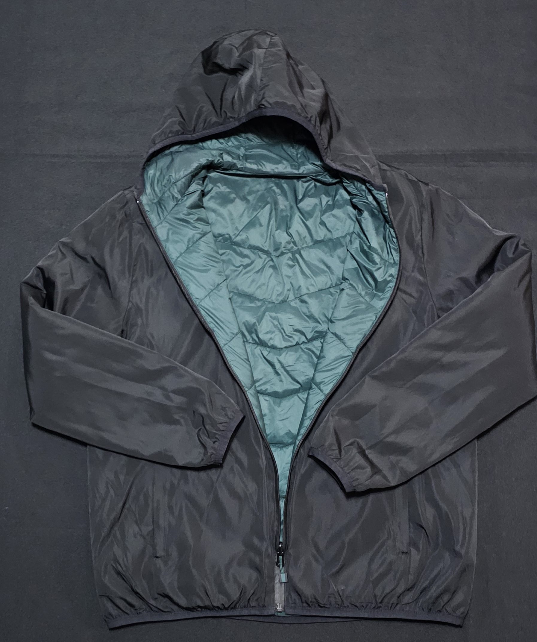 Crane Black & Green Reversible Puffer Jacket Large image 4