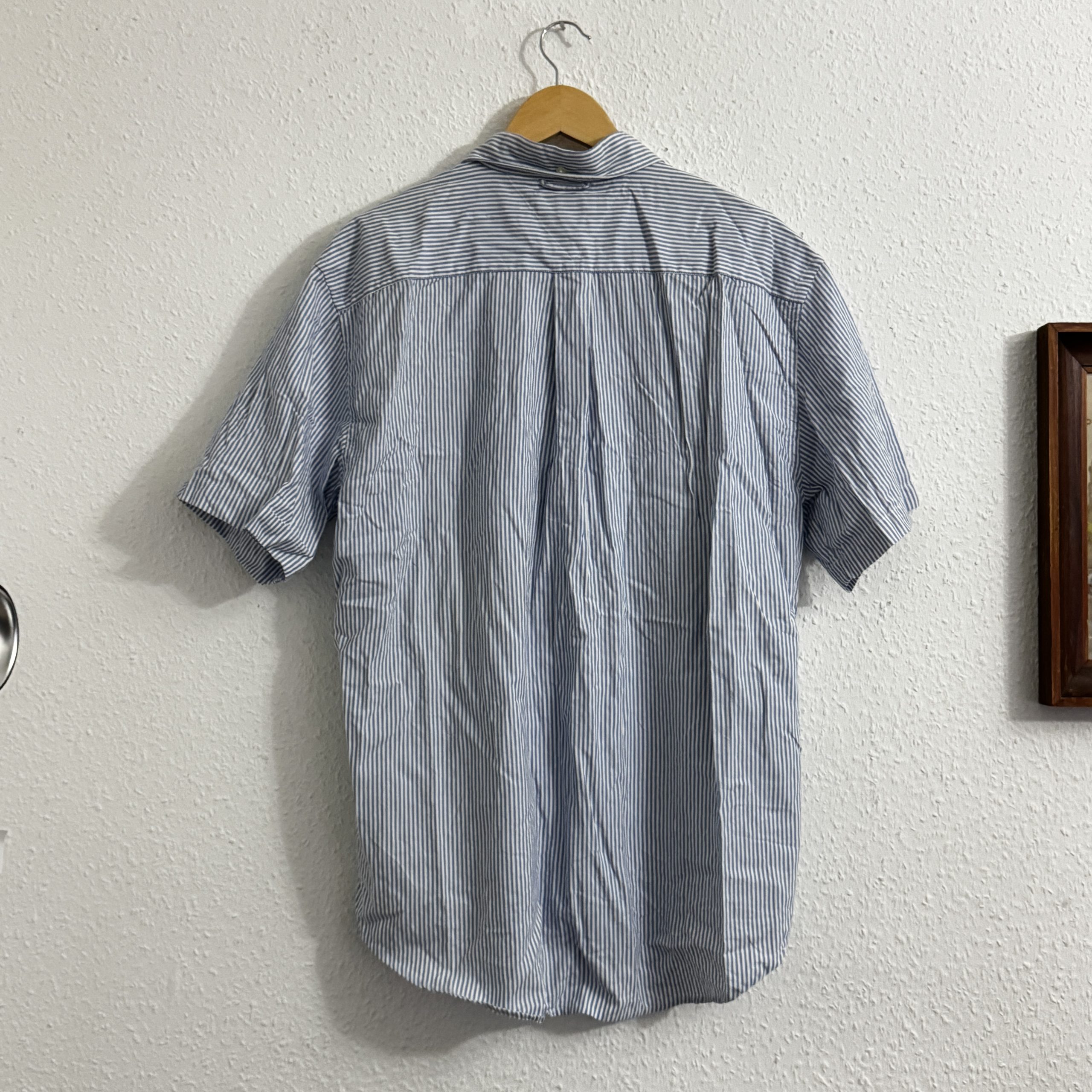 Tommy Hilfiger Blue & White Striped Shirt Large Cotton 2213 image 8