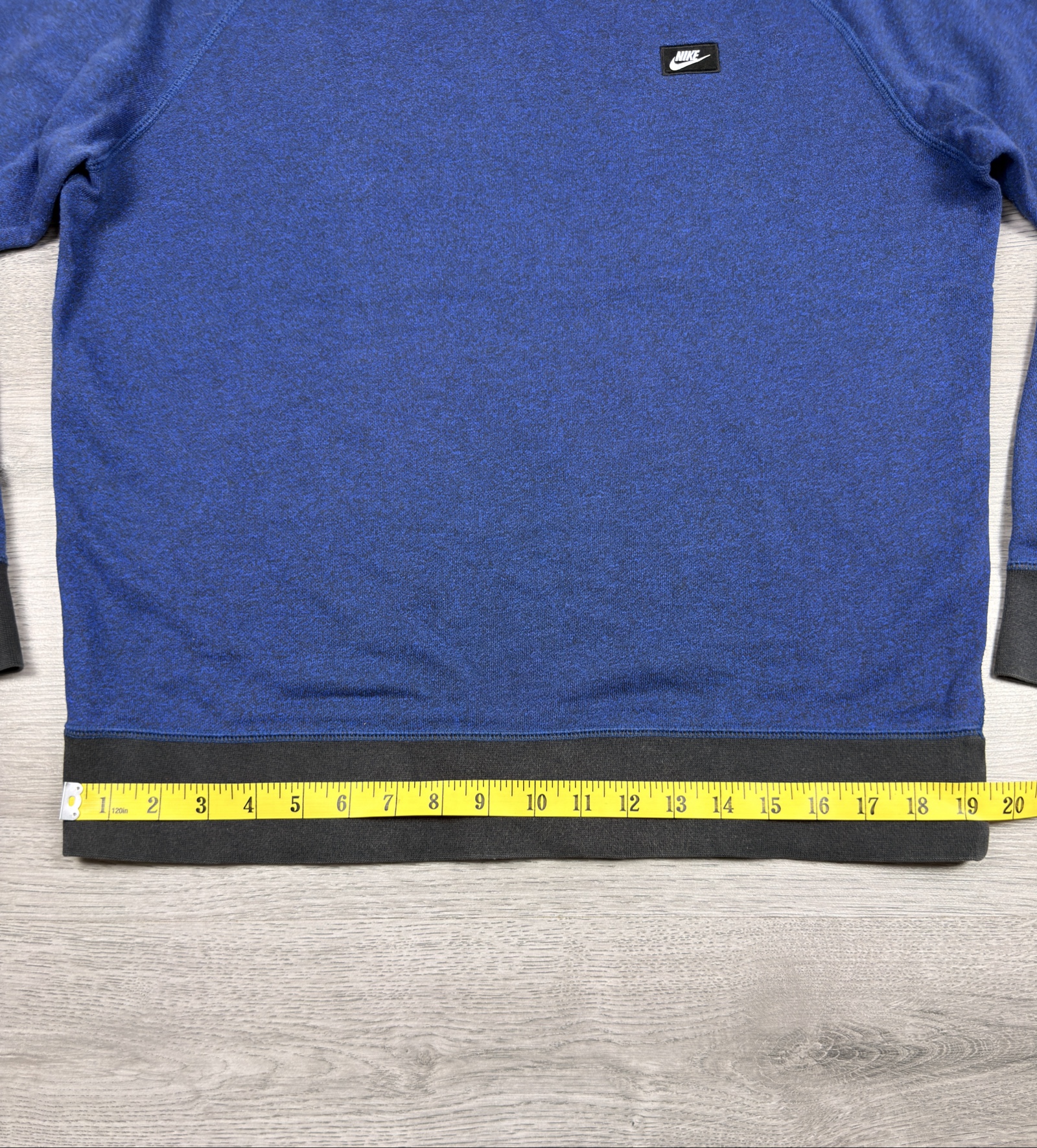 Nike Blue & Black Crewneck Sweatshirt Medium Casual (1495) image 5
