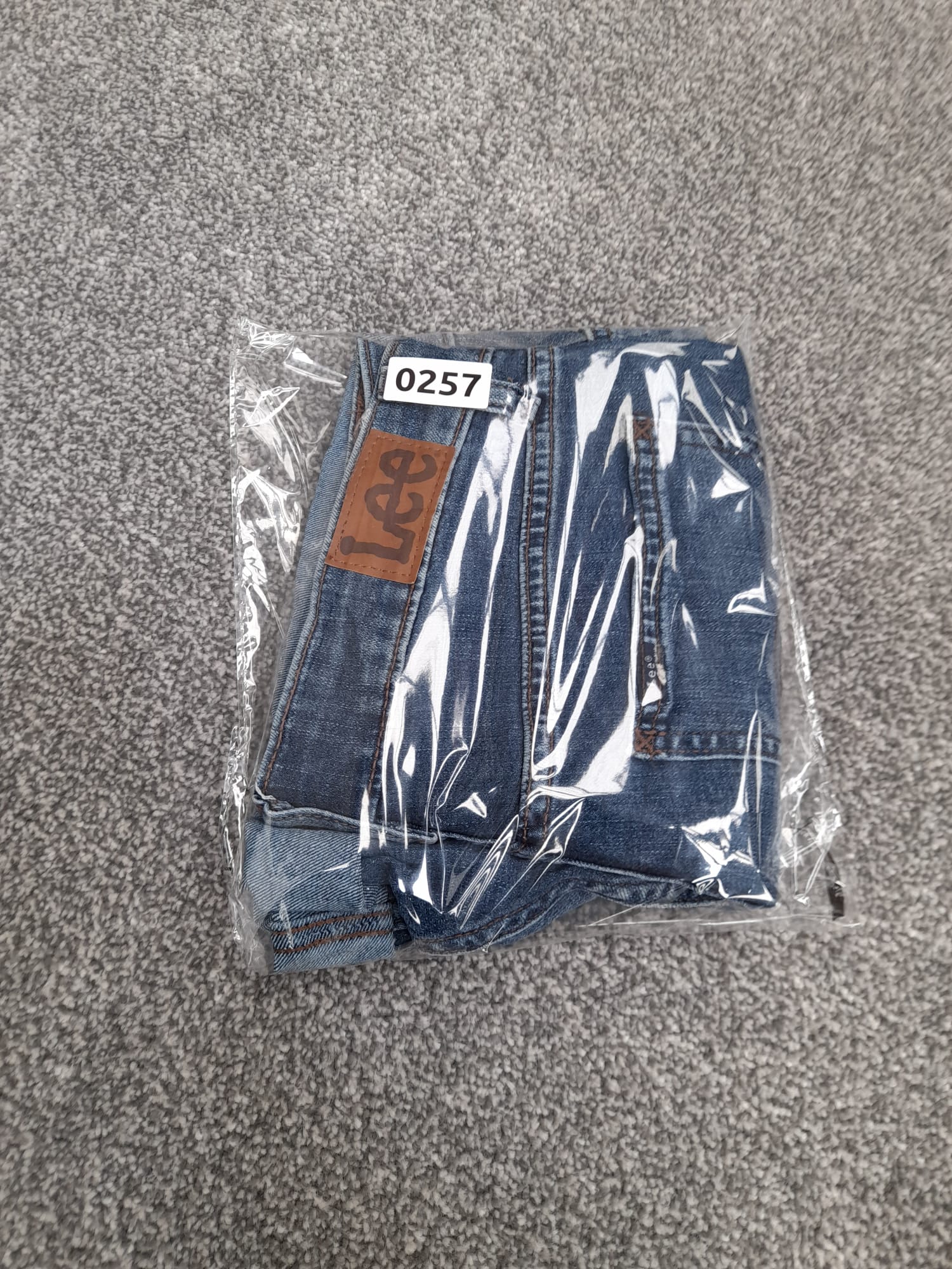 Lee Blue Denim Regular Fit Capri Shorts 30" image 2