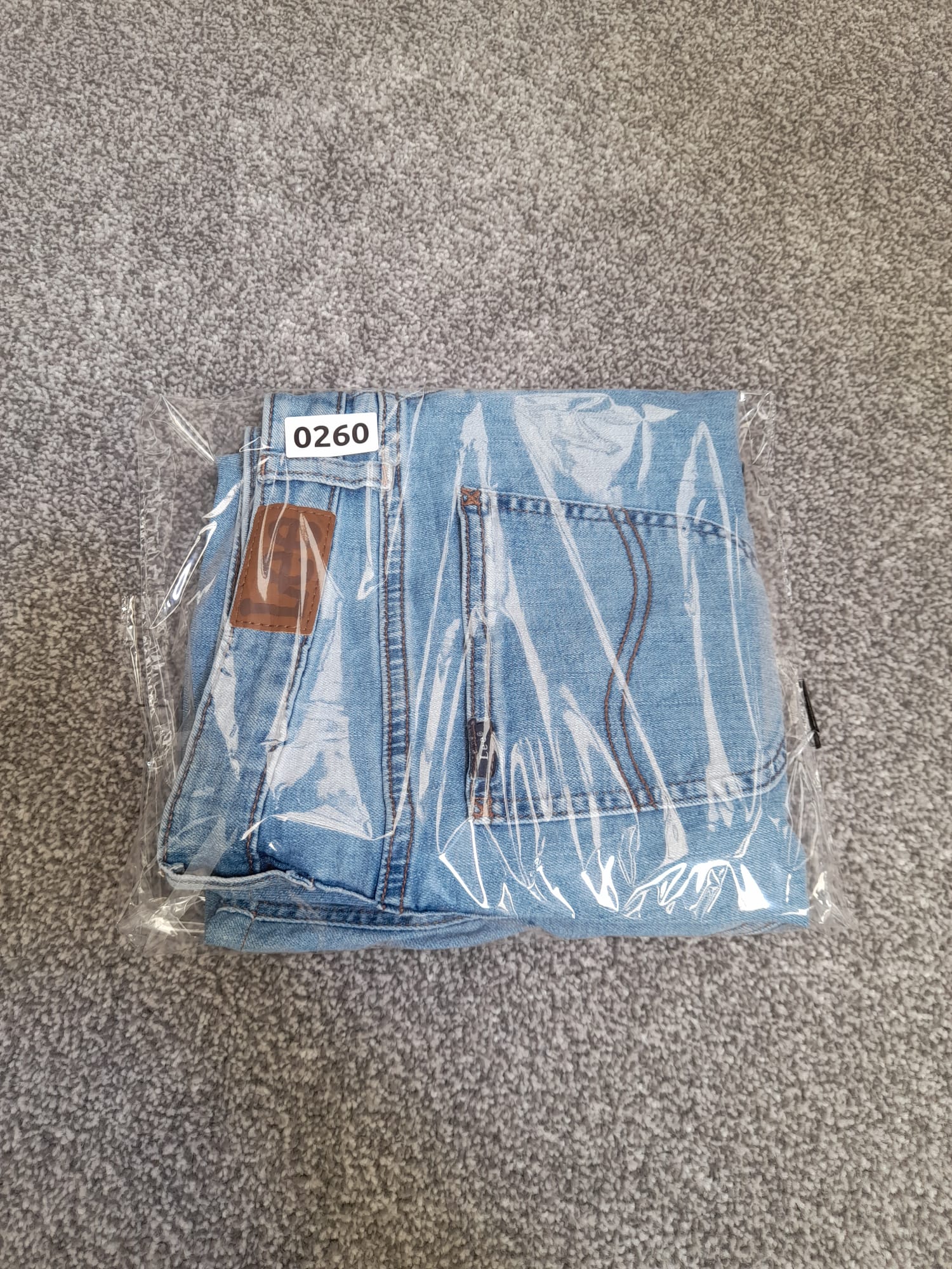 Lee Light Blue Denim Capri Shorts Regular Fit 34" image 3