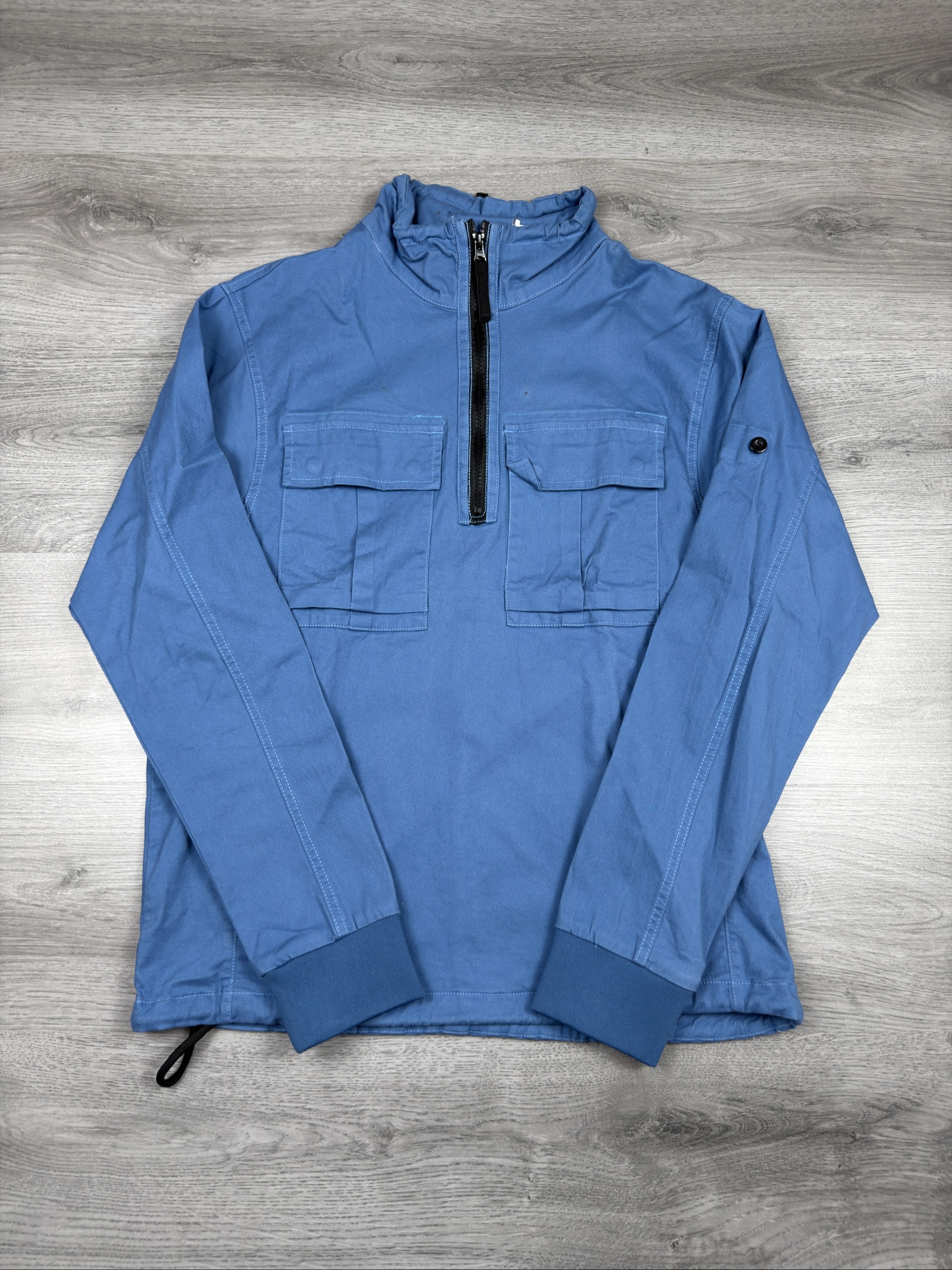 Unbranded Blue Cotton Long Sleeve Top Medium (1444)