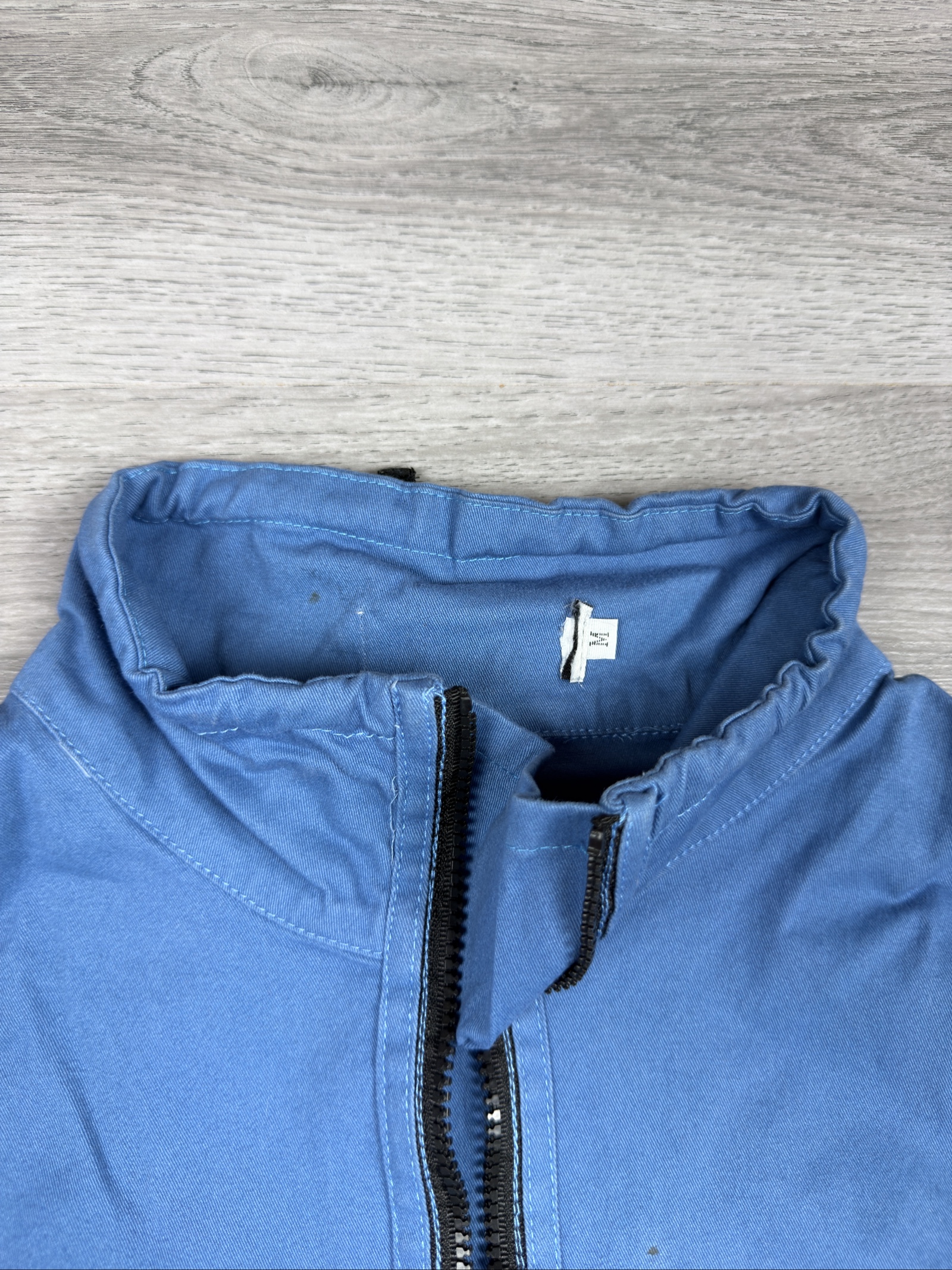 Unbranded Blue Cotton Long Sleeve Top Medium (1444) image 6