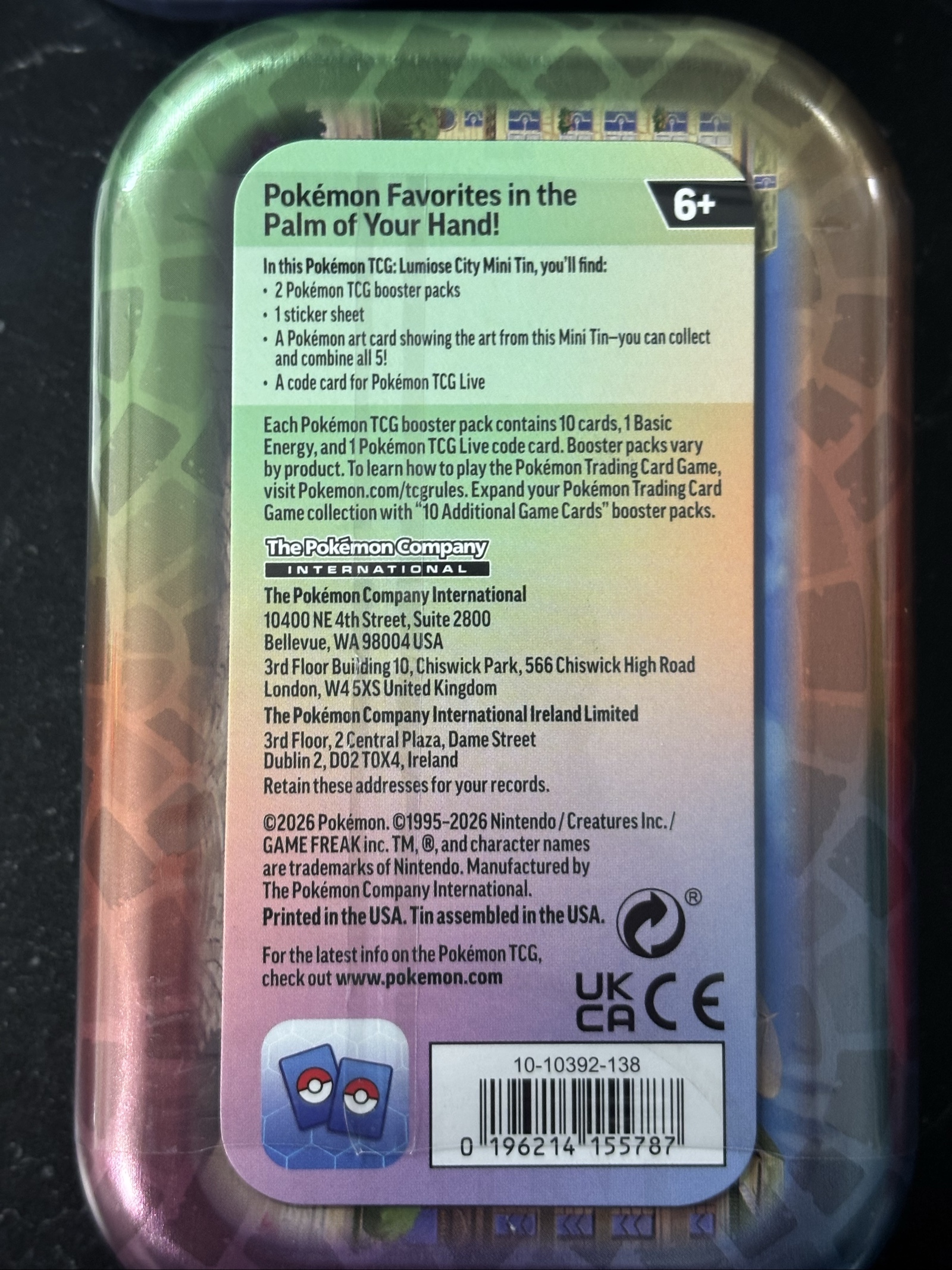 Pokemon Lumiose City Mini Tin Set of 5 | All New & Sealed image 2