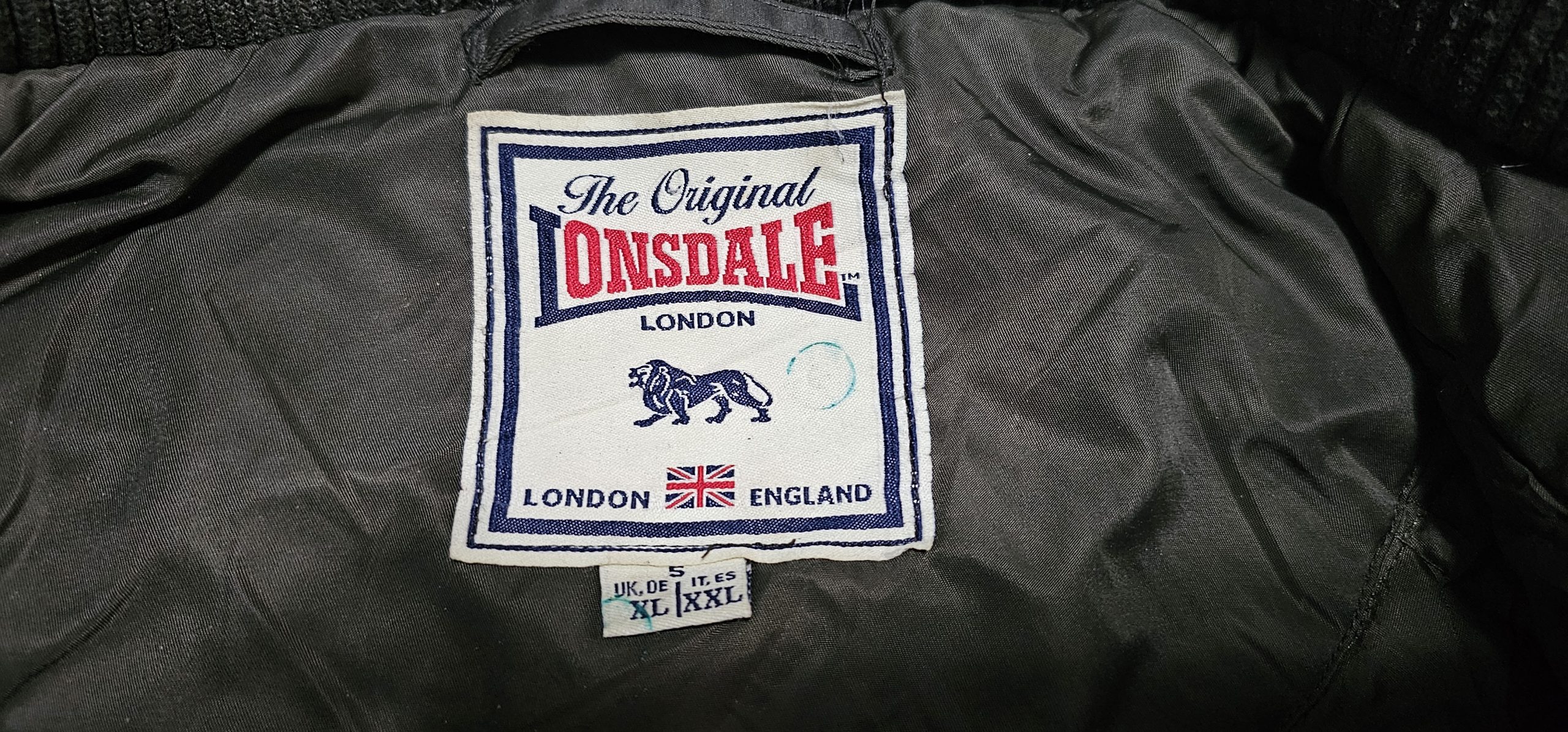 Lonsdale Khaki Hooded Quilted Jacket XL image 5