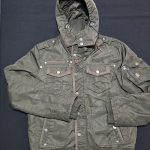Lonsdale Khaki Hooded Quilted Jacket XL