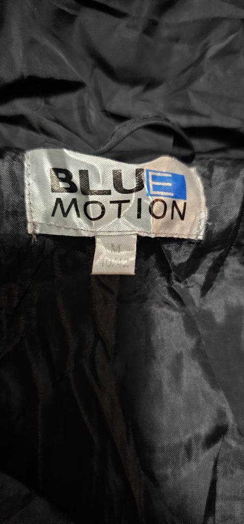 Blue Motion Black Quilted Hooded Jacket Medium
