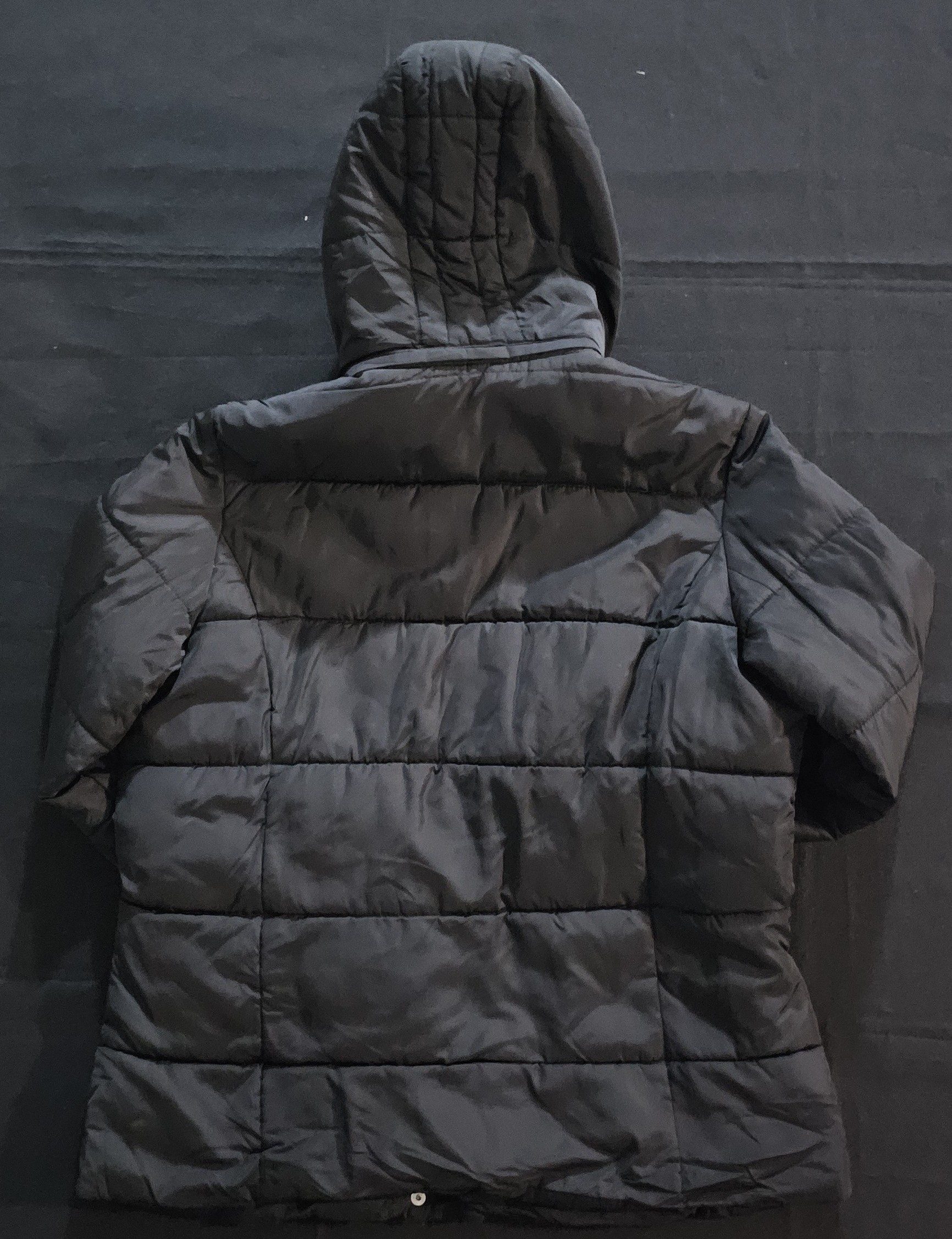 Blue Motion Black Quilted Hooded Jacket Medium image 3
