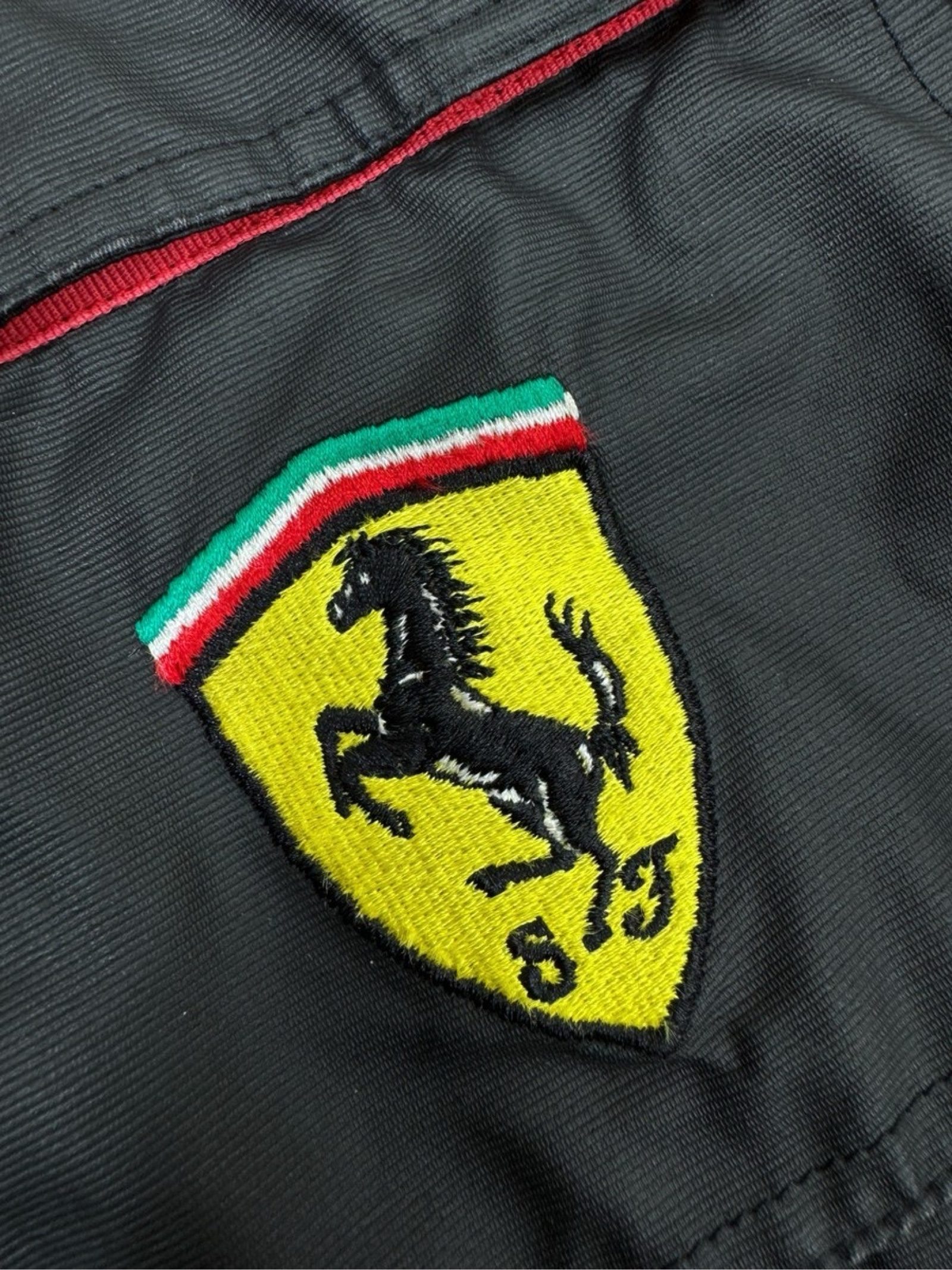 Ferrari Black Hooded Jacket with Pockets XL Men's image 6