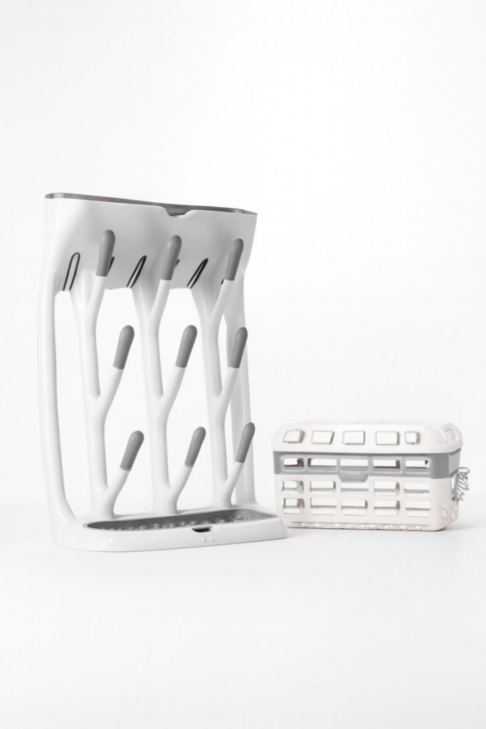 OXO White &Grey Drying Rack & Utensil Basket