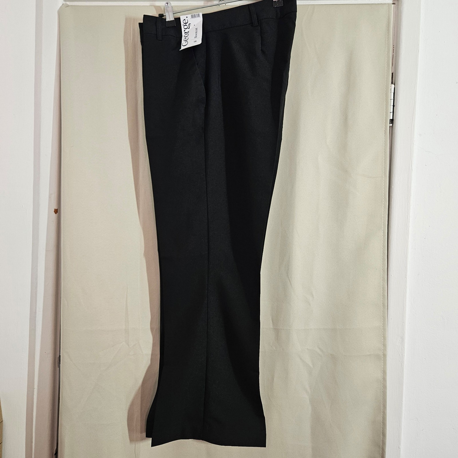 George Black Bootcut Trousers UK 14 short