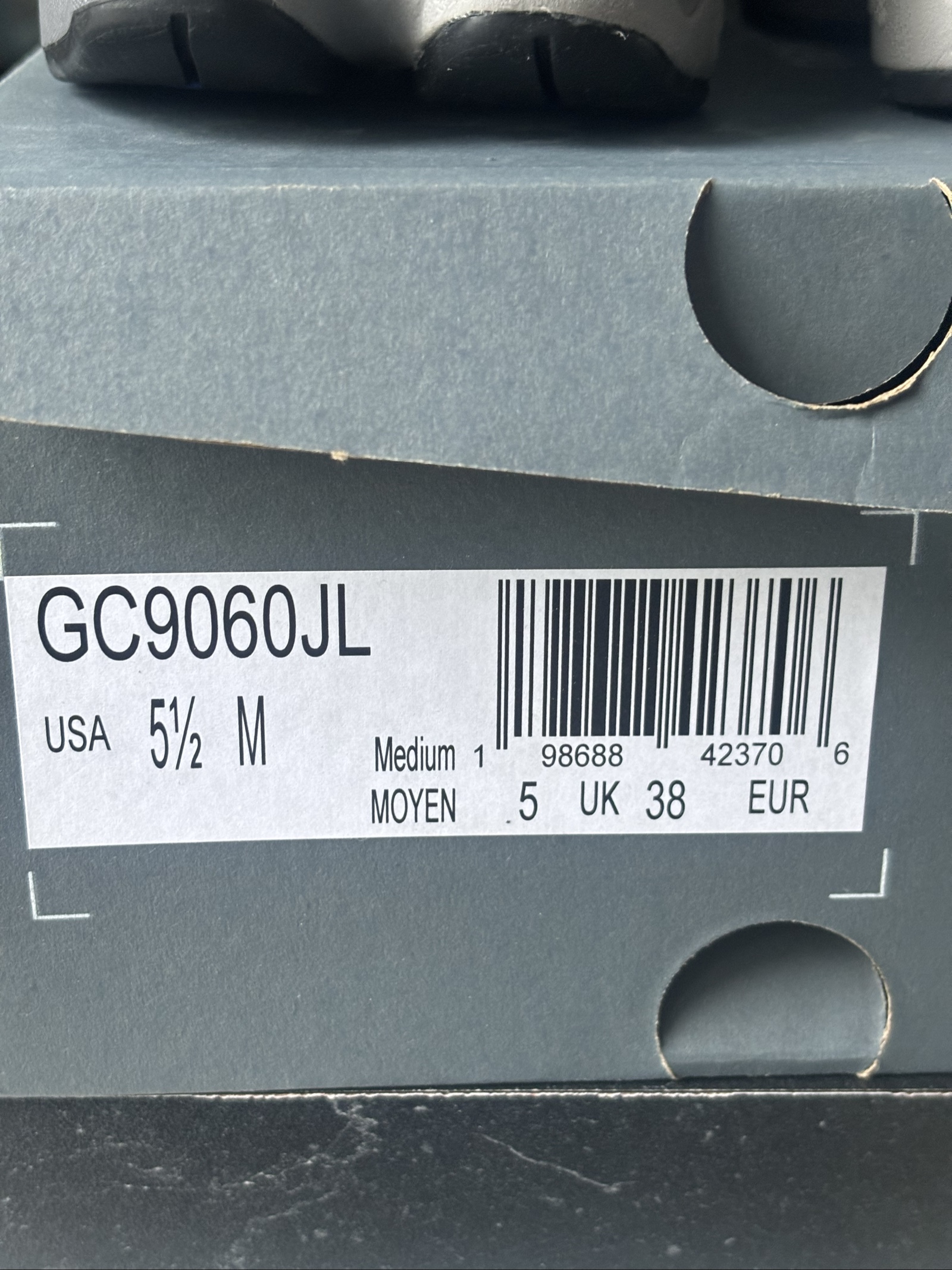 UK 5 Kids New Balance 9060 | Black Grey Blue GC9060JL | image 3