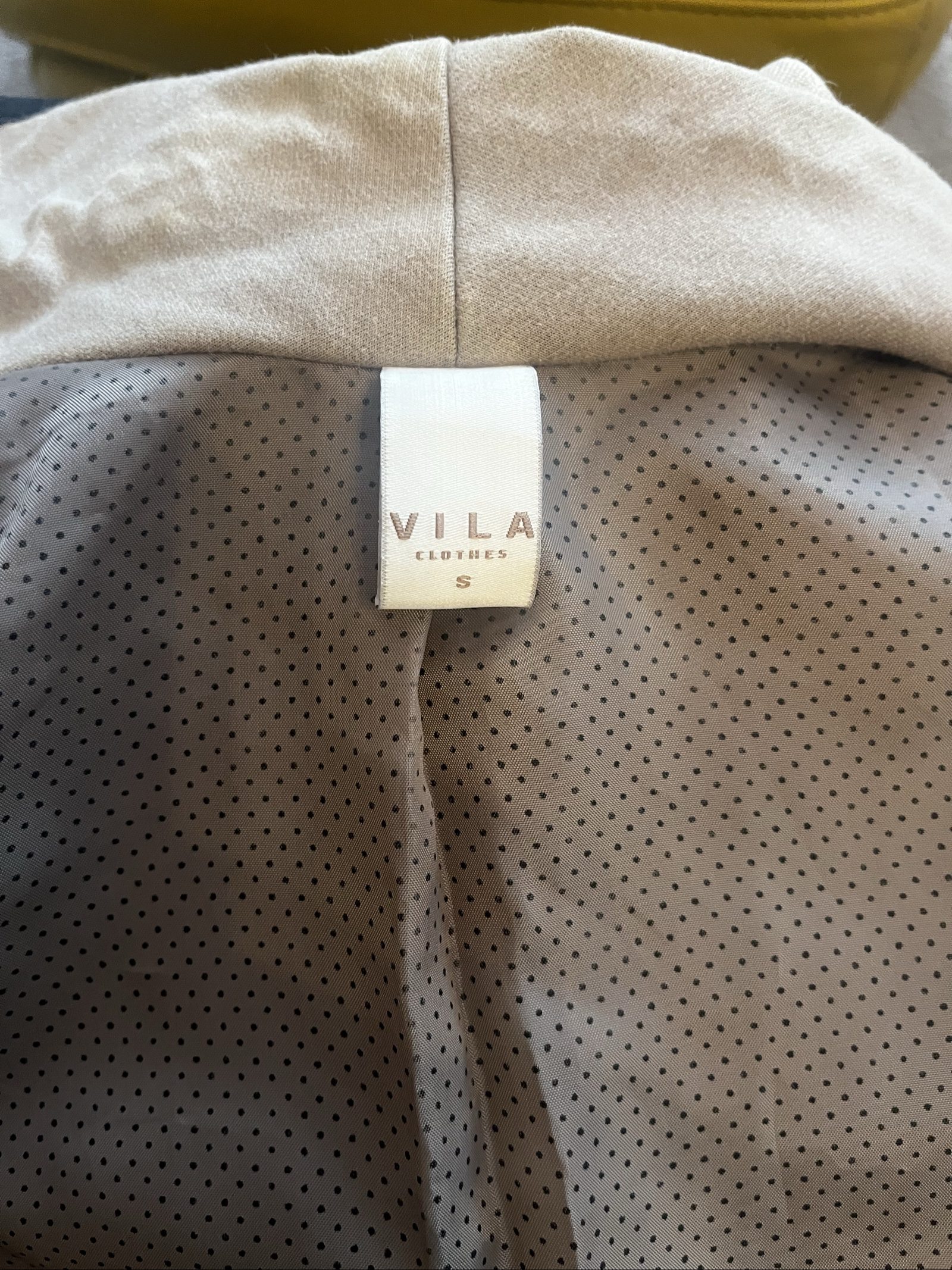Vila Beige & Brown Contrast Trim Blazer Jacket Small image 7