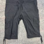 Kathmandu Black Cargo Shorts Size 16 Drawstring Hem