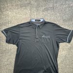 Farah Black & Blue Polo Shirt XL Quality Fit Performance