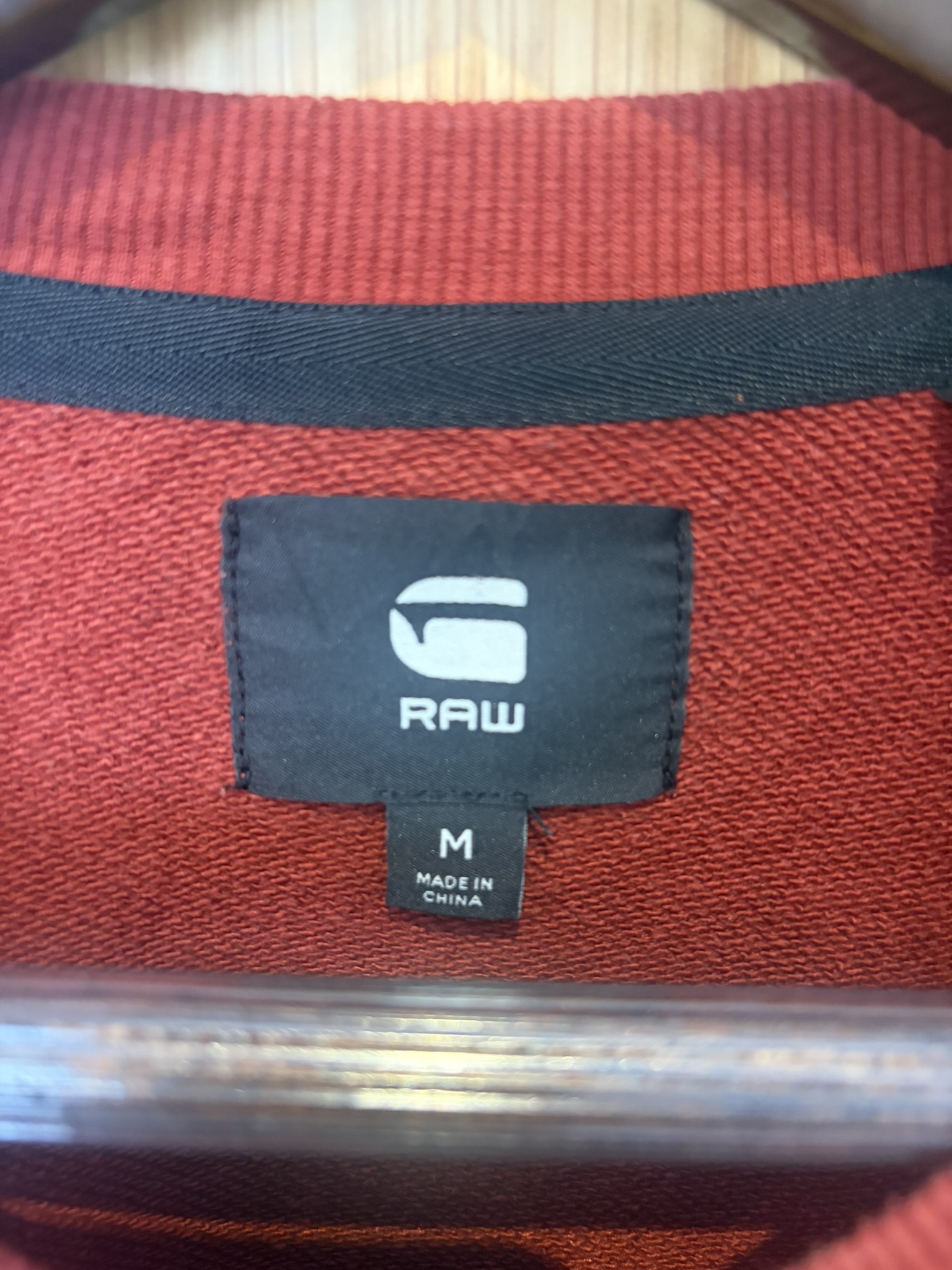 G-Star RAW Red Logo Sweatshirt Womens Medium Crew Neck Jumper image 3
