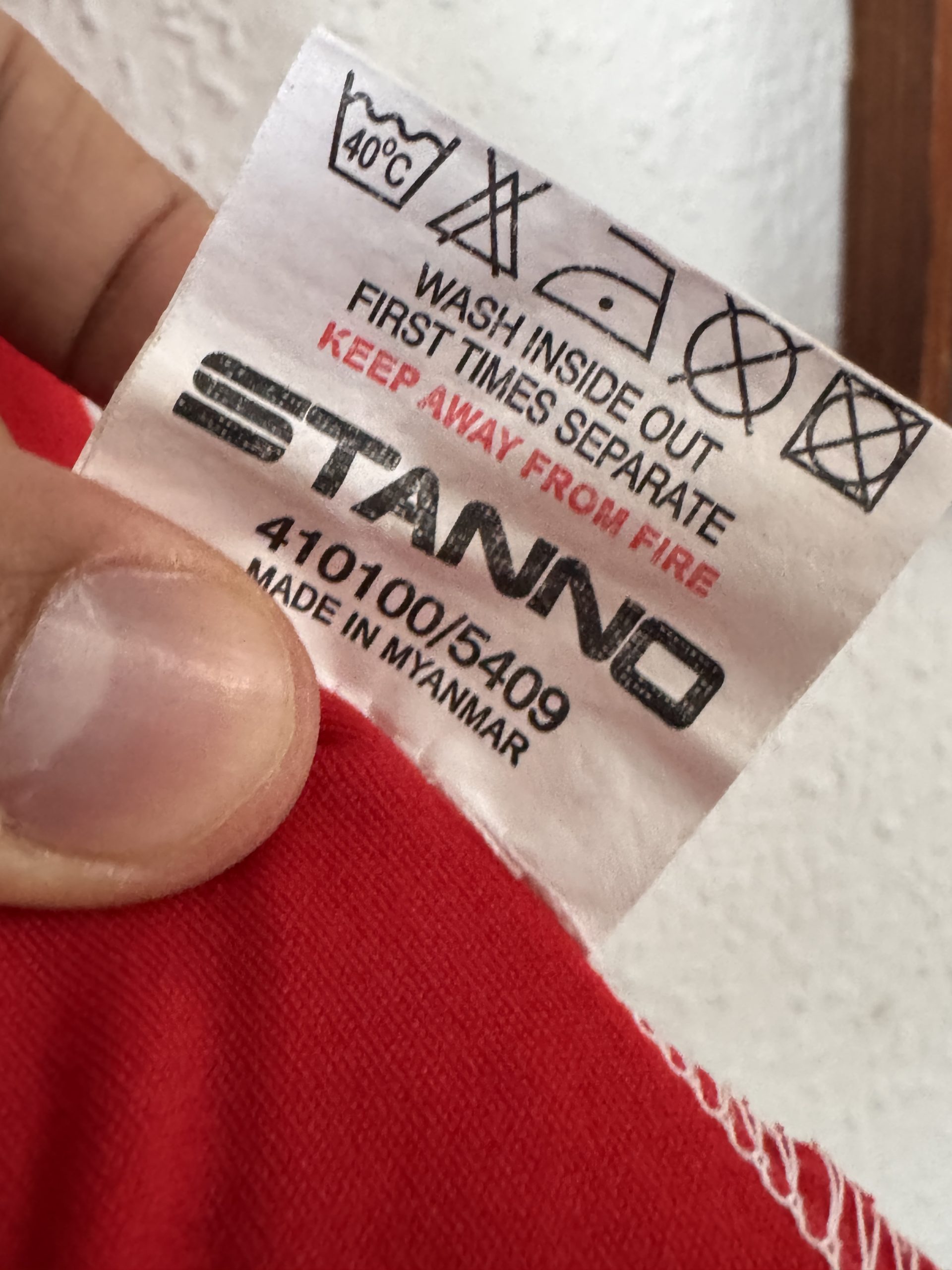 Stanno Red & White Soccer Hall Heilbronn Sports Shirt Size XL 2816 image 10
