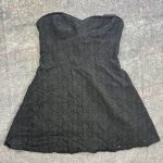 Superdry Black Lace Strapless Dress Size 12