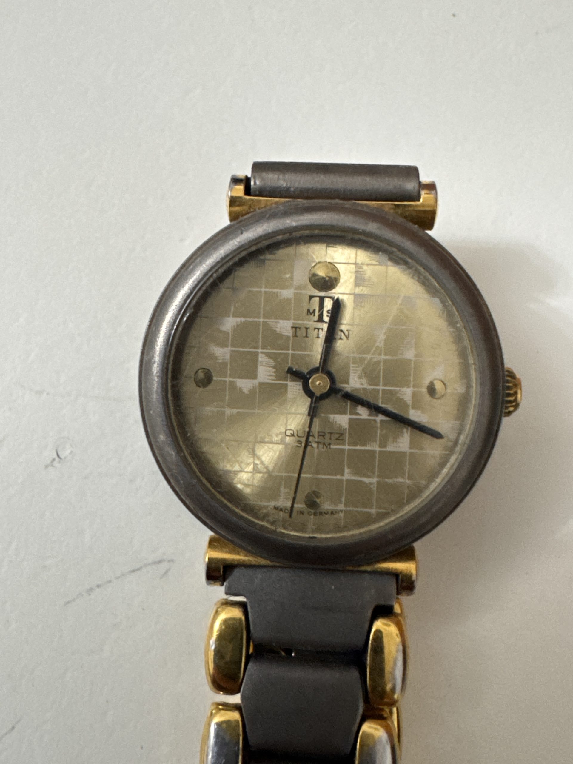 MOM Titan Gold & Grey Quartz Watch -8