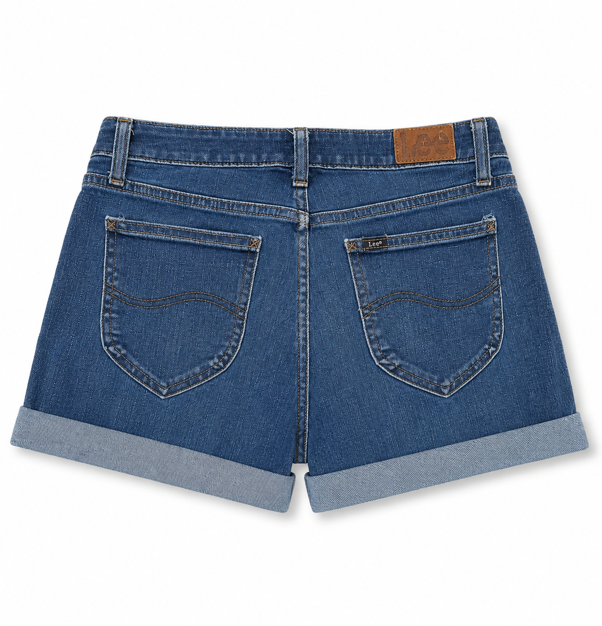 Lee brand mid-rise cuffed denim shorts 31"