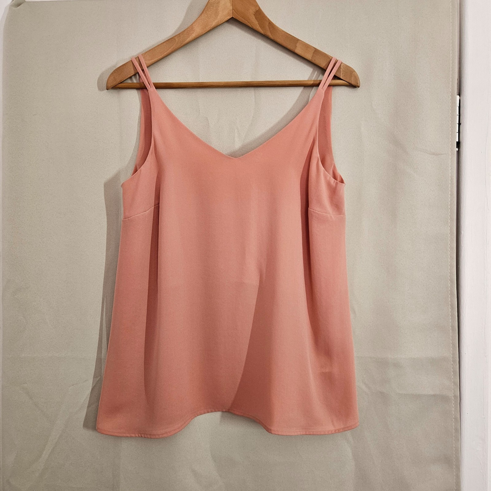 Papaya Pink Double Strap Camisole Top UK 8