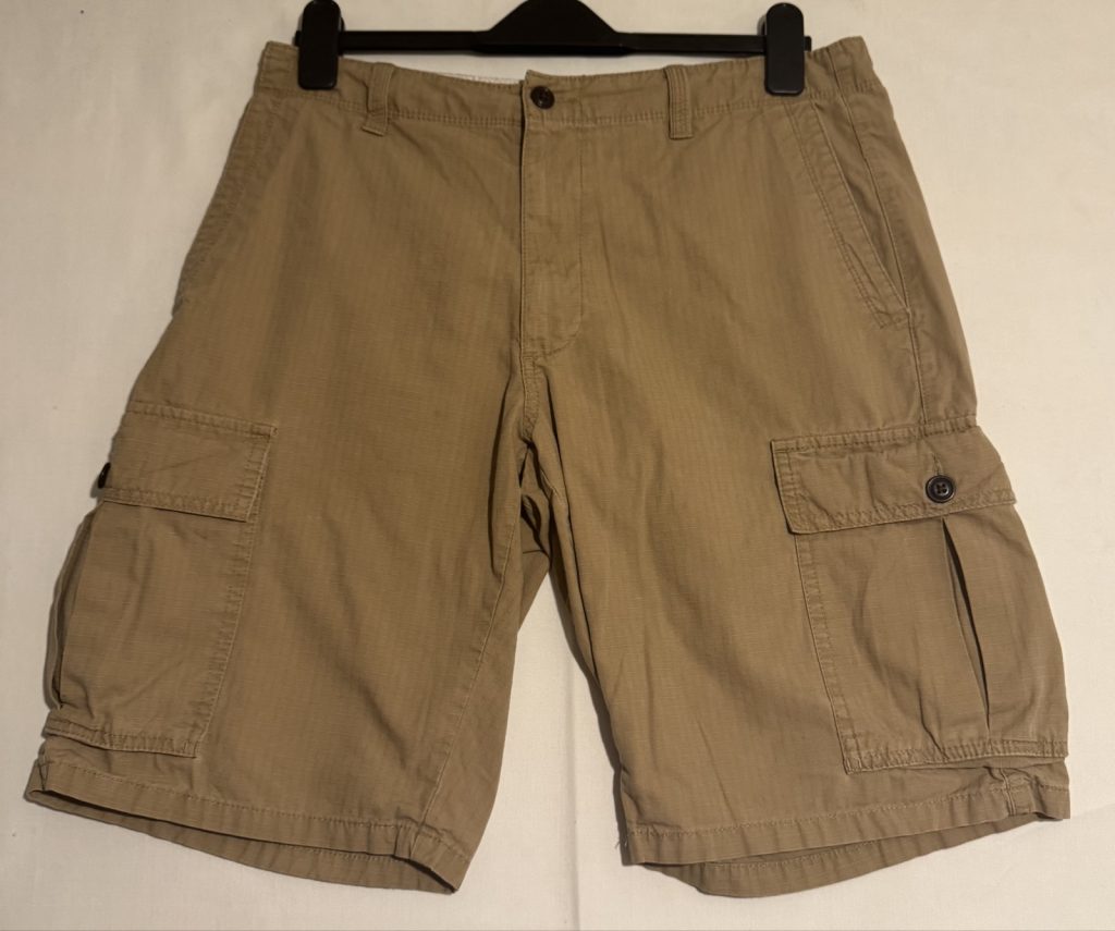 Unbranded Beige Cargo Shorts Medium Ripstop Cotton Blend