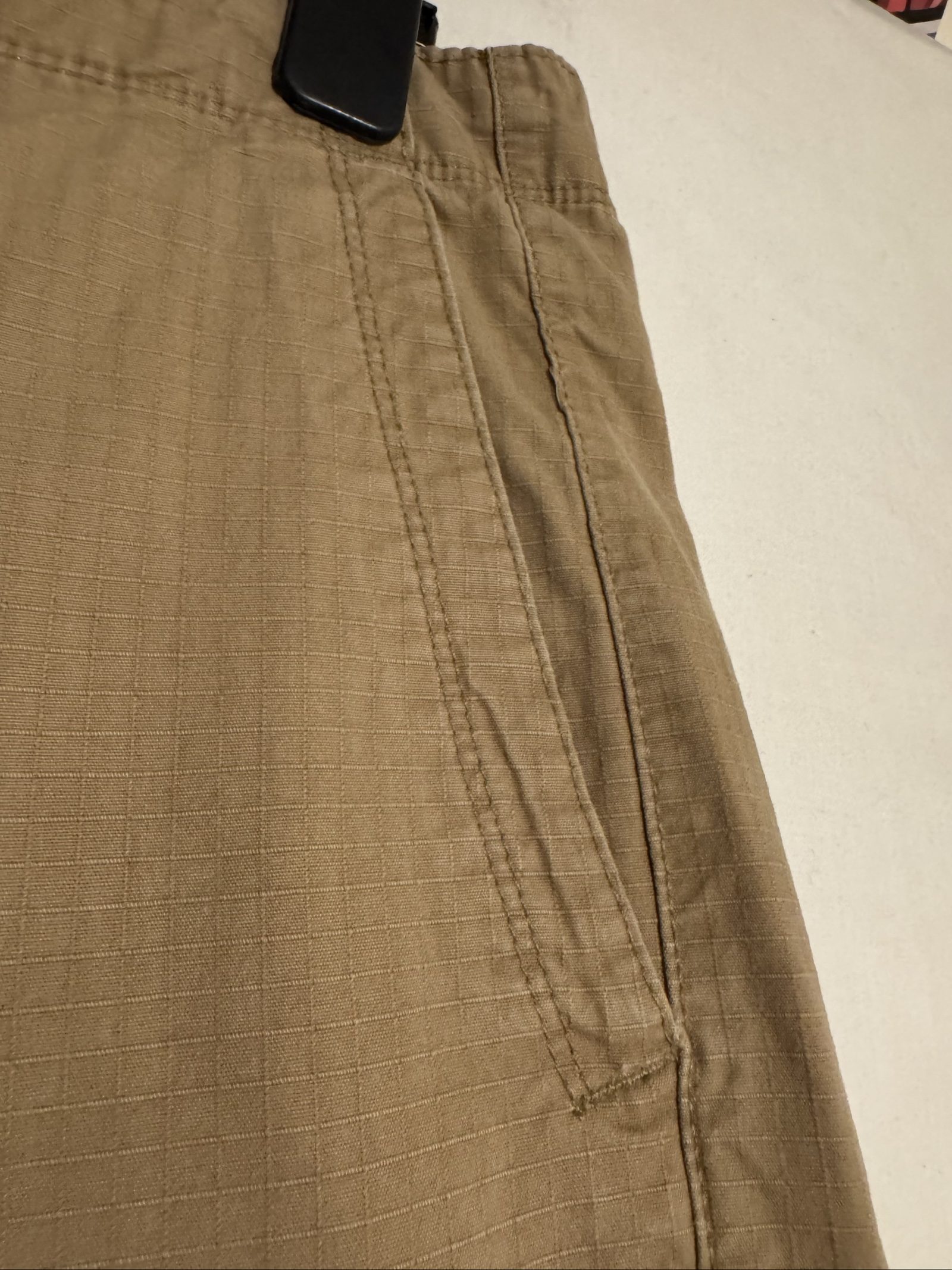 Unbranded Beige Cargo Shorts Medium Ripstop Cotton Blend image 3