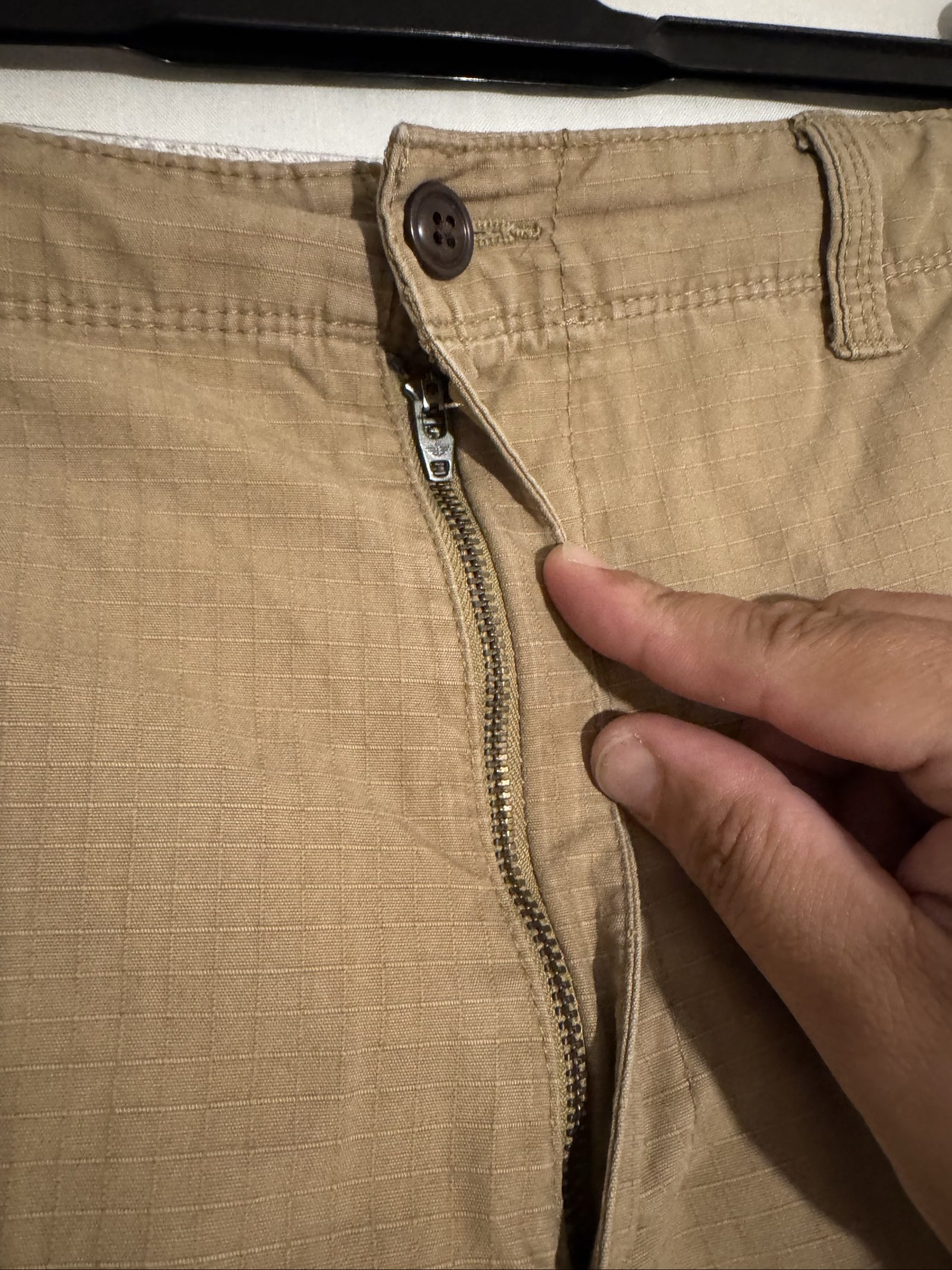 Unbranded Beige Cargo Shorts Medium Ripstop Cotton Blend image 4