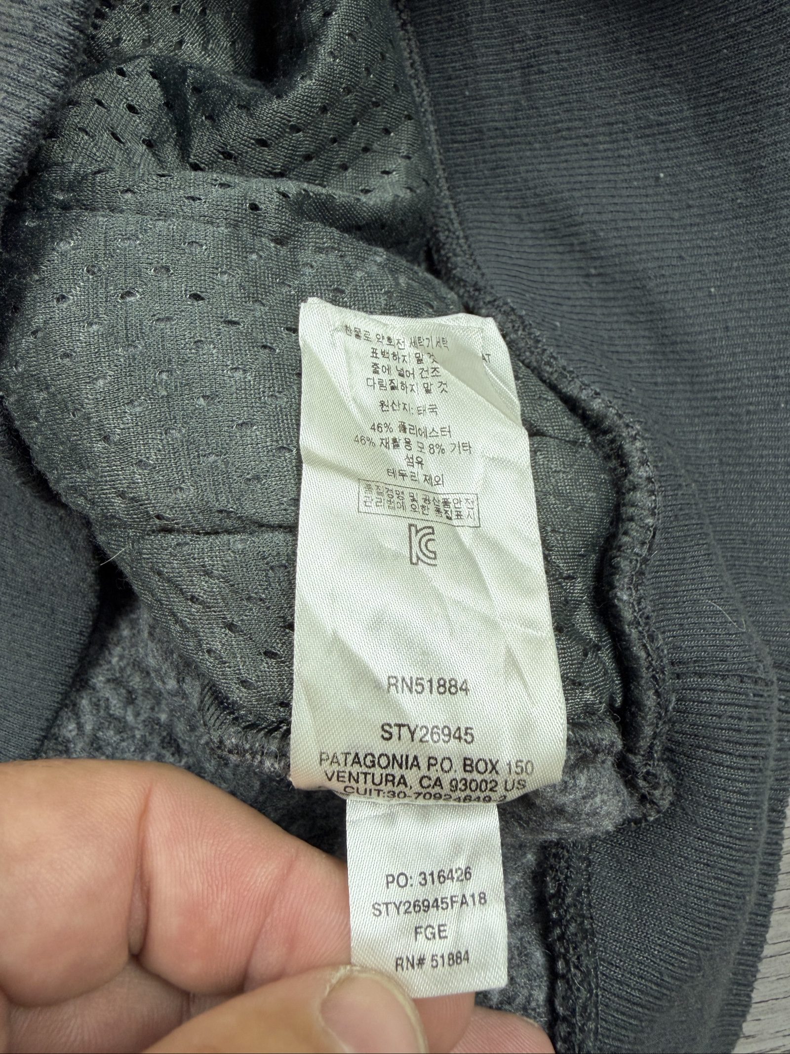 Patagonia Grey Fleece Zip-Up Jacket Size M Ribbed Cuffs image 7