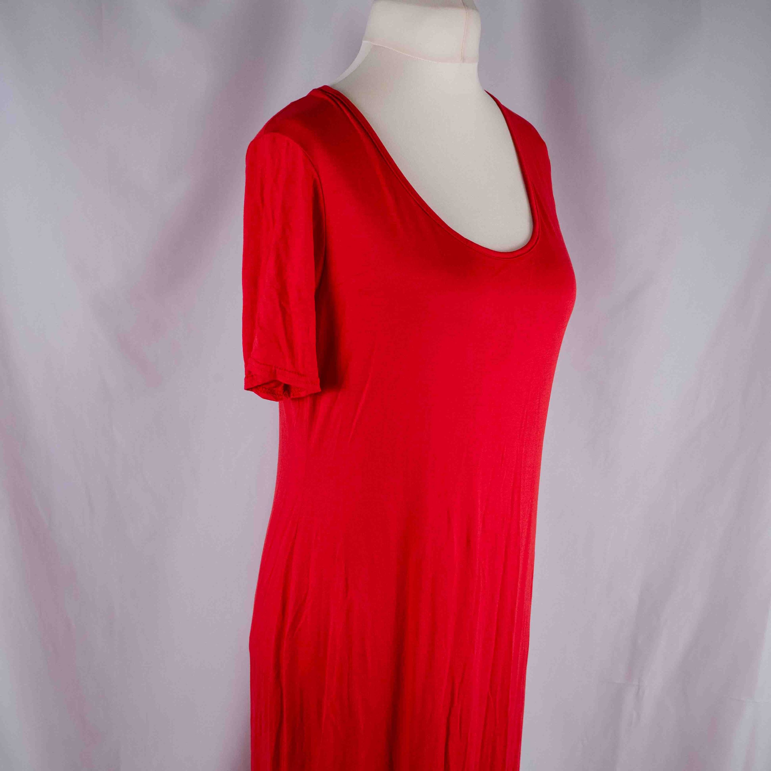 Boohoo Red Maxi Dress Size 18 NWT image 3
