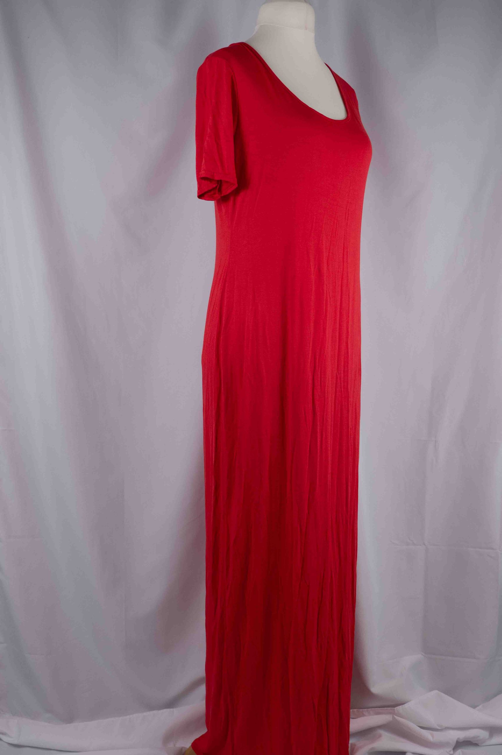 Boohoo Red Maxi Dress Size 18 NWT image 4