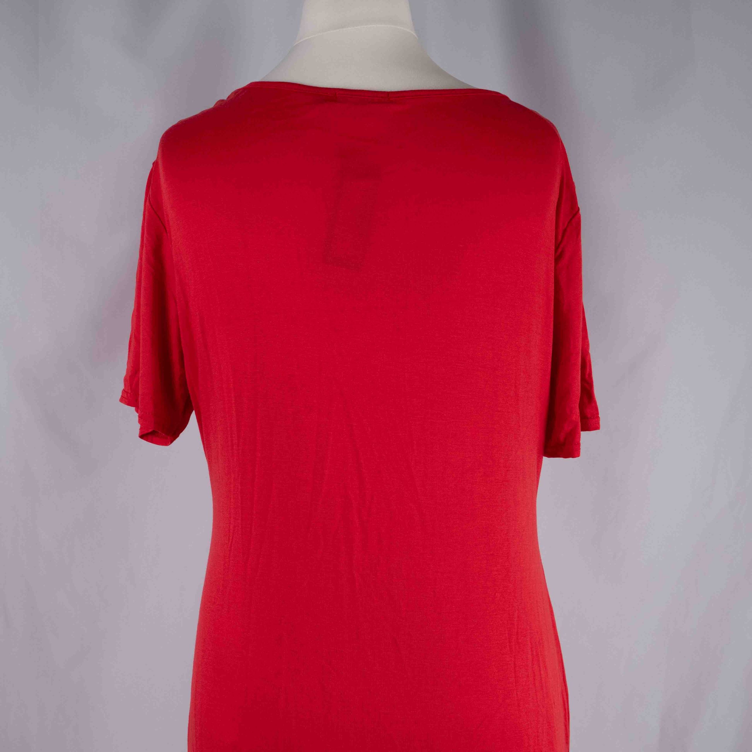 Boohoo Red Maxi Dress Size 18 NWT image 5