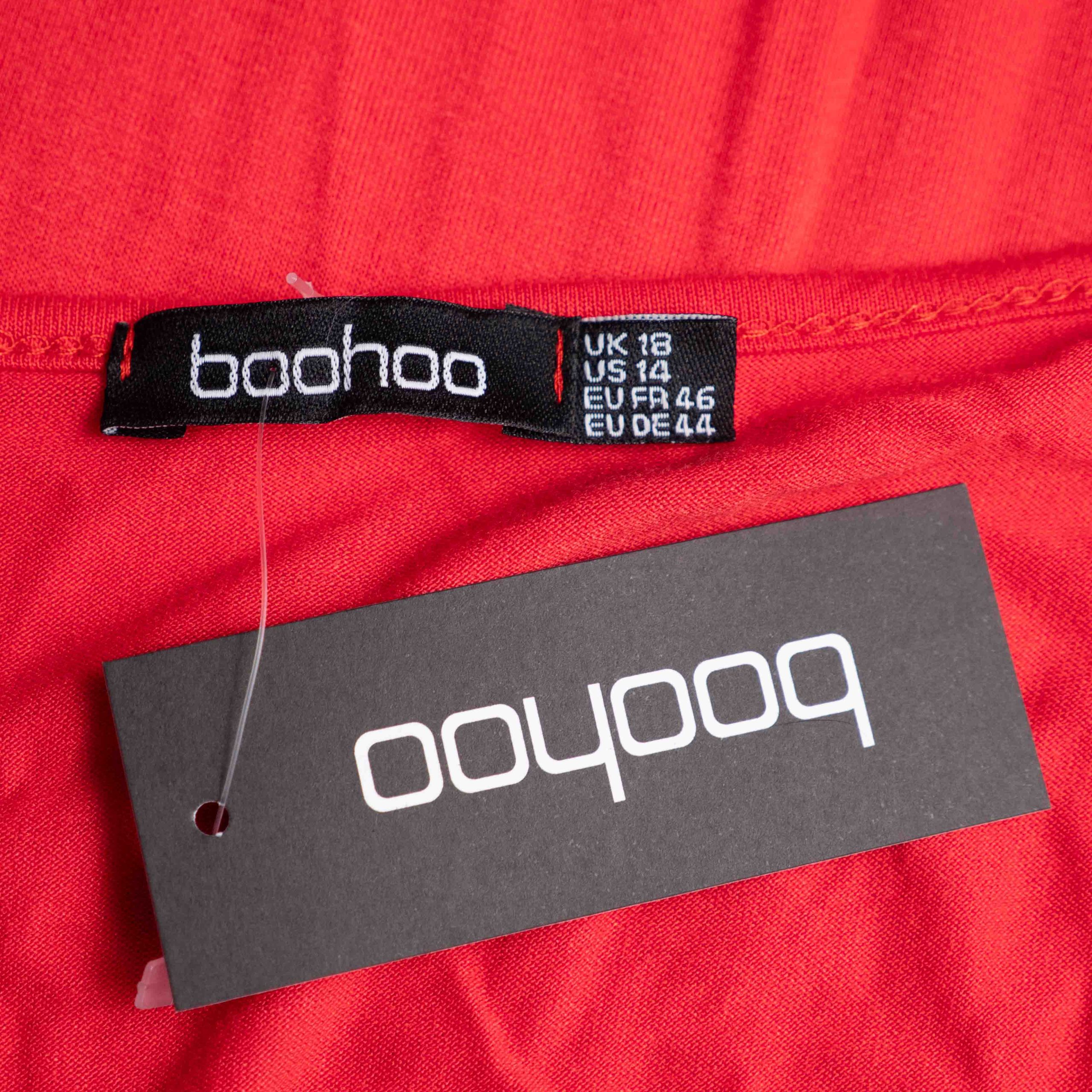 Boohoo Red Maxi Dress Size 18 NWT image 7