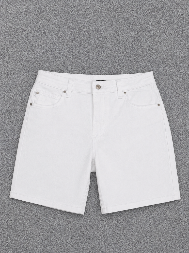 Lee White Denim Shorts 30"