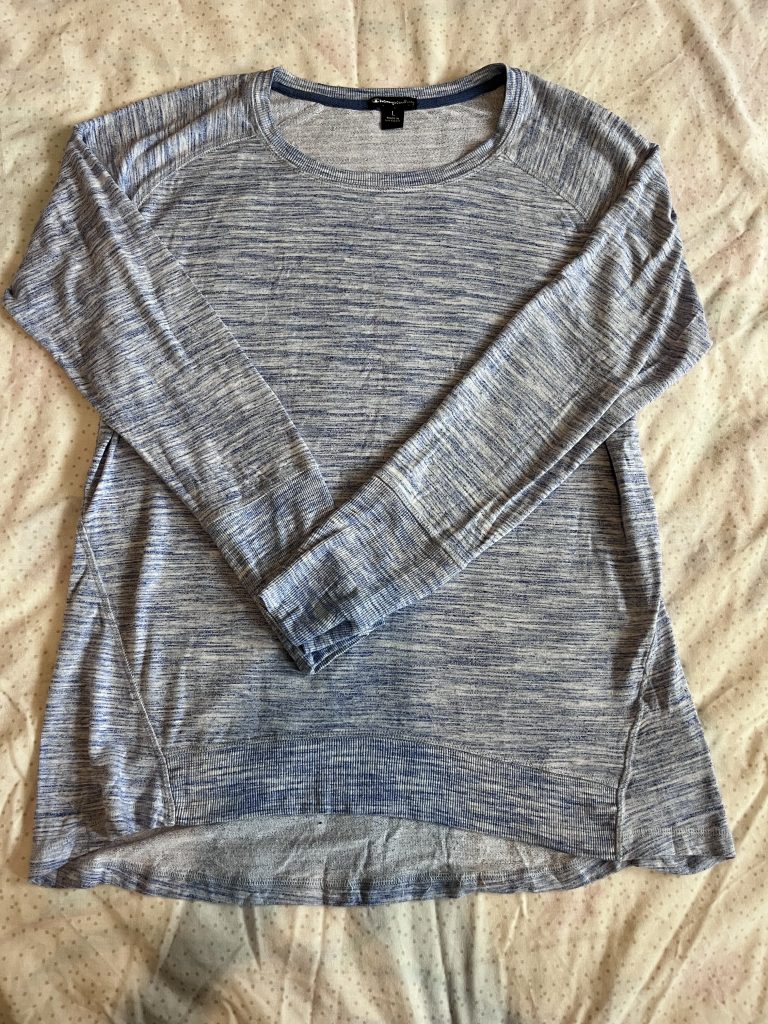 Champion Elite - Grey Crew Neck Sweater shirt - womens Medium - long sleeve
