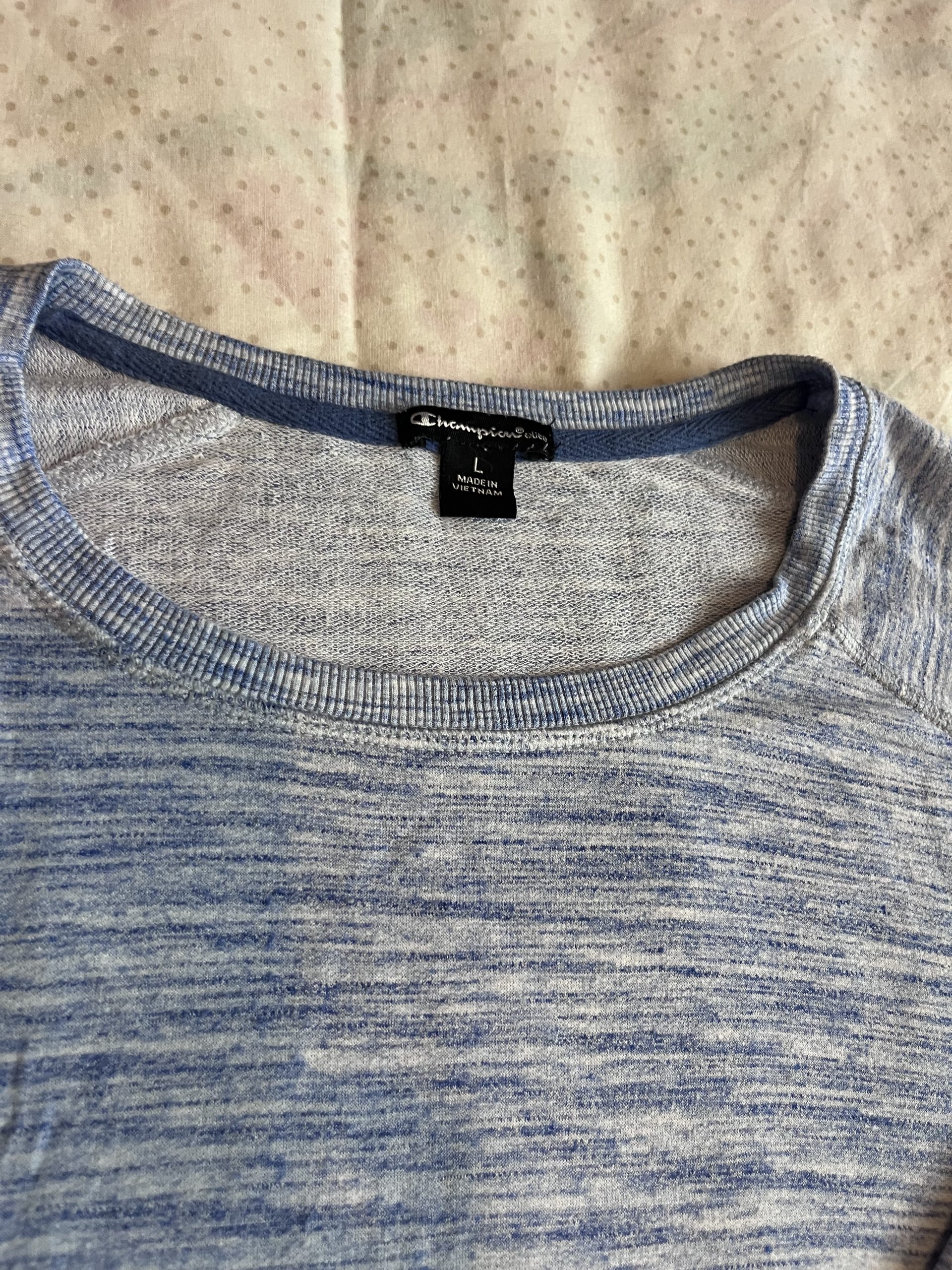 Champion Elite - Grey Crew Neck Sweater shirt - womens Medium - long sleeve image 2