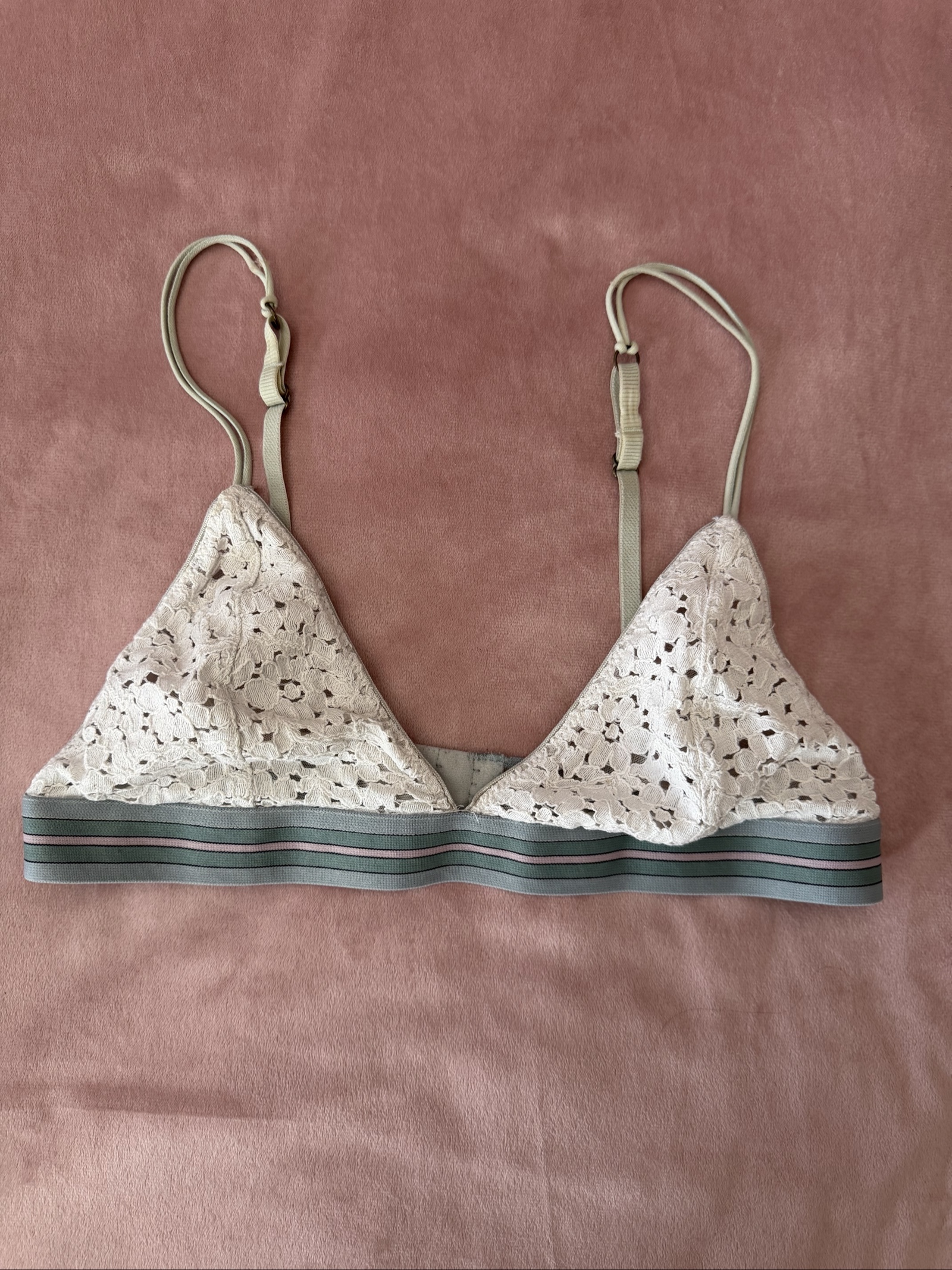 Love Stories Romantic/sporty White Lace Bralette
