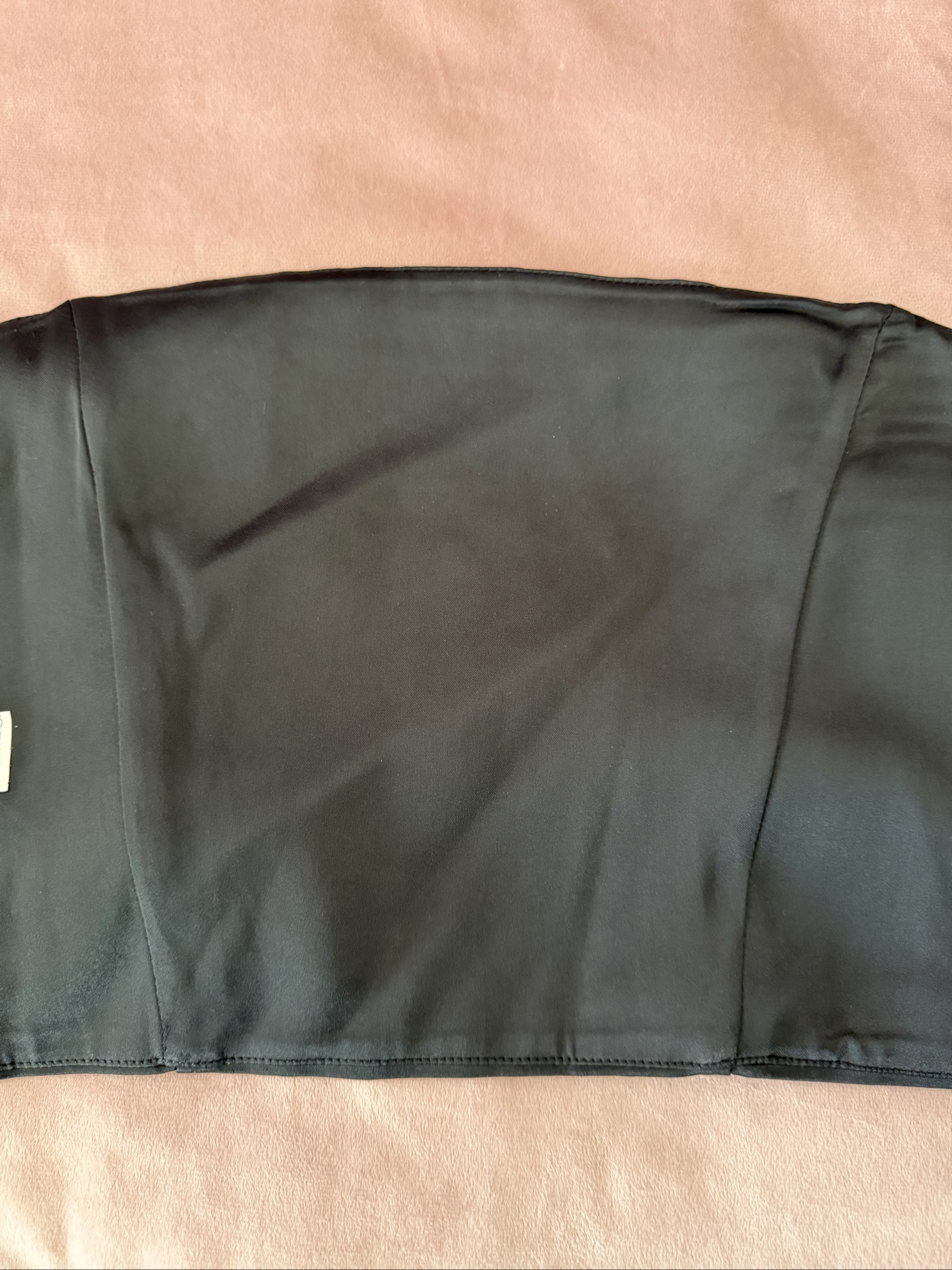 Sexy Zara Black Strapless Corset Crop Top Large image 4