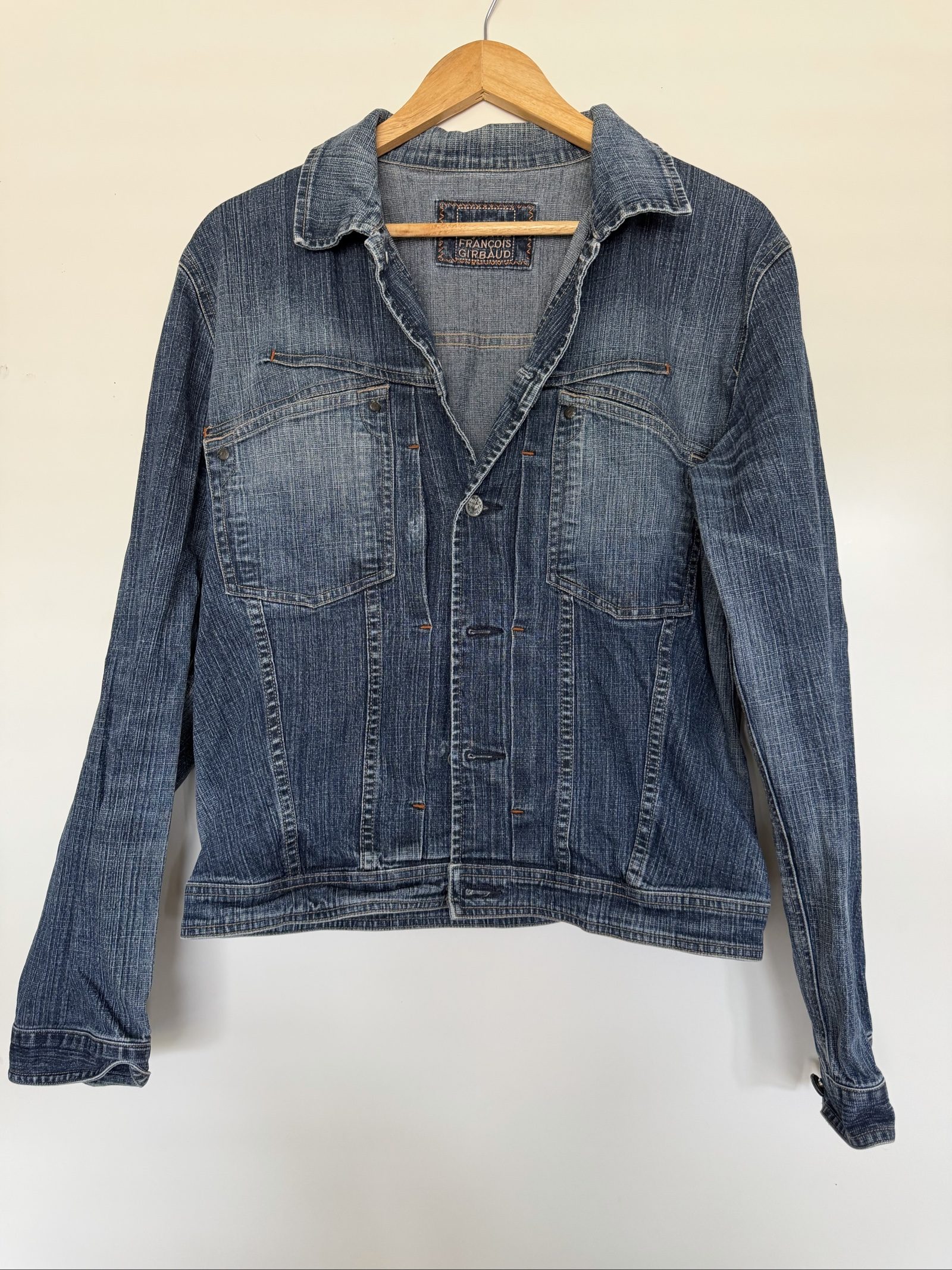 Marithe Francois Girbaud Blue Denim Jacket Vintage Medium