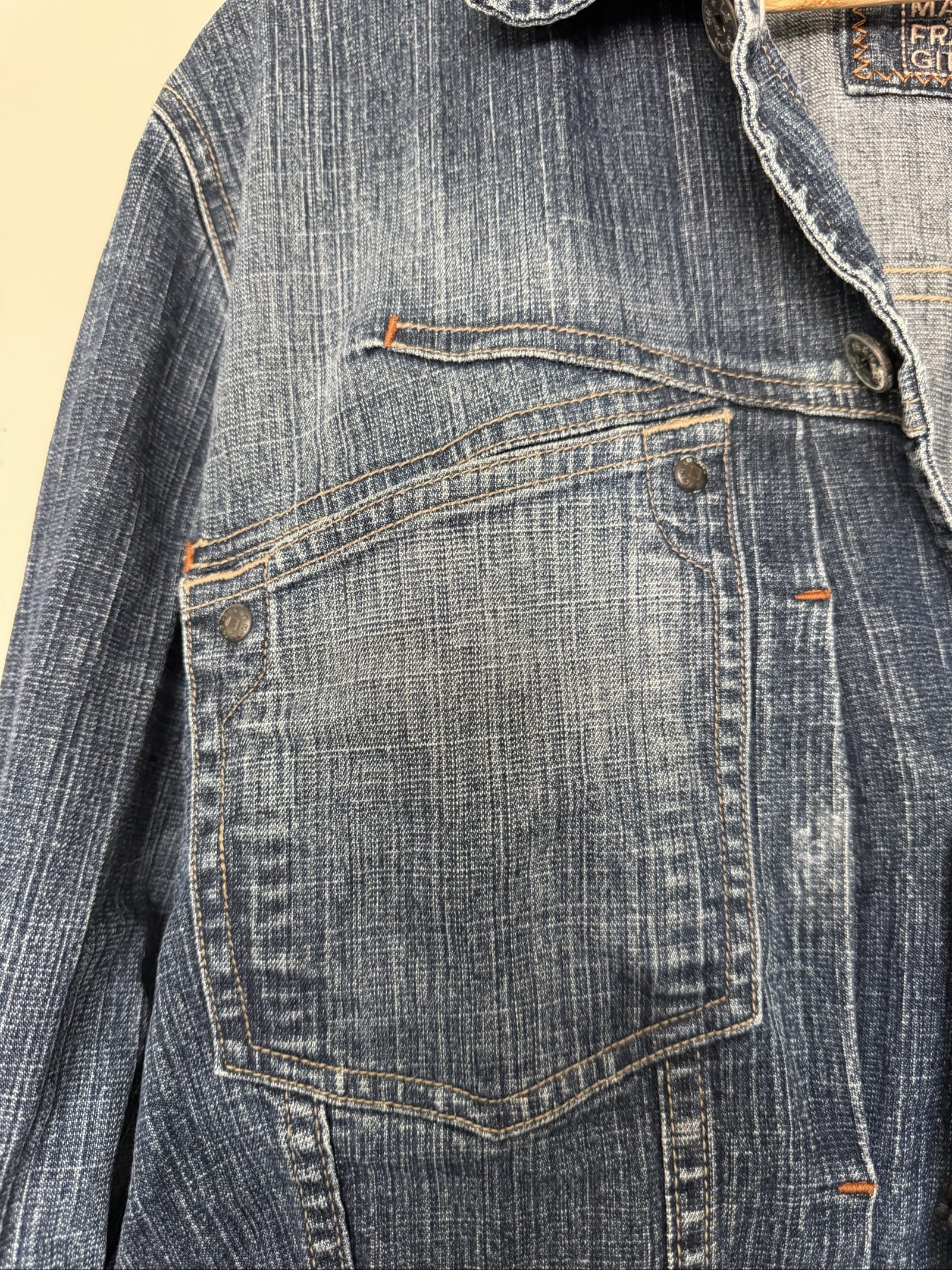 Marithe Francois Girbaud Blue Denim Jacket Vintage Medium image 2