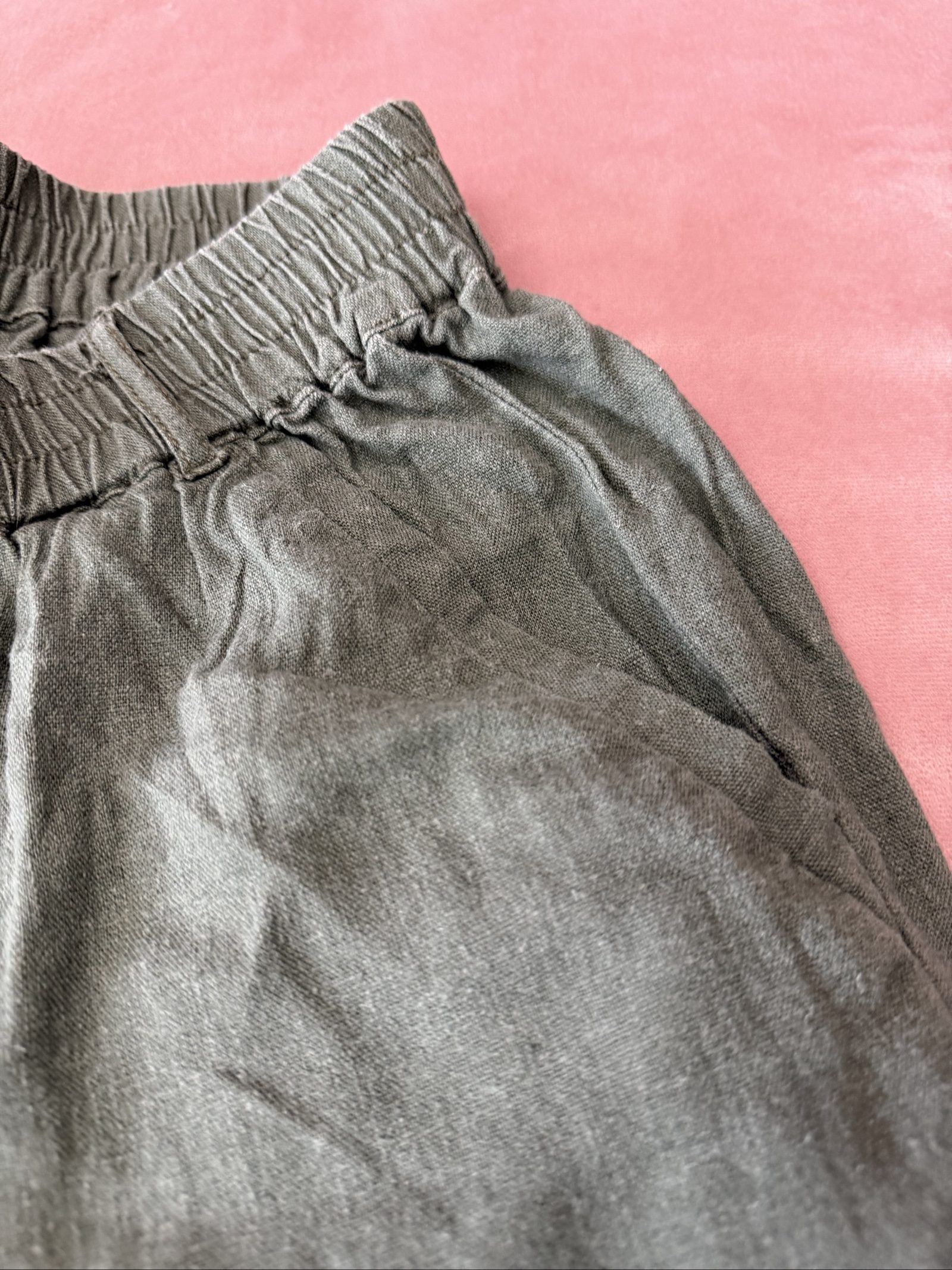 Beachvibe Green Linen Blend Trousers M image 3